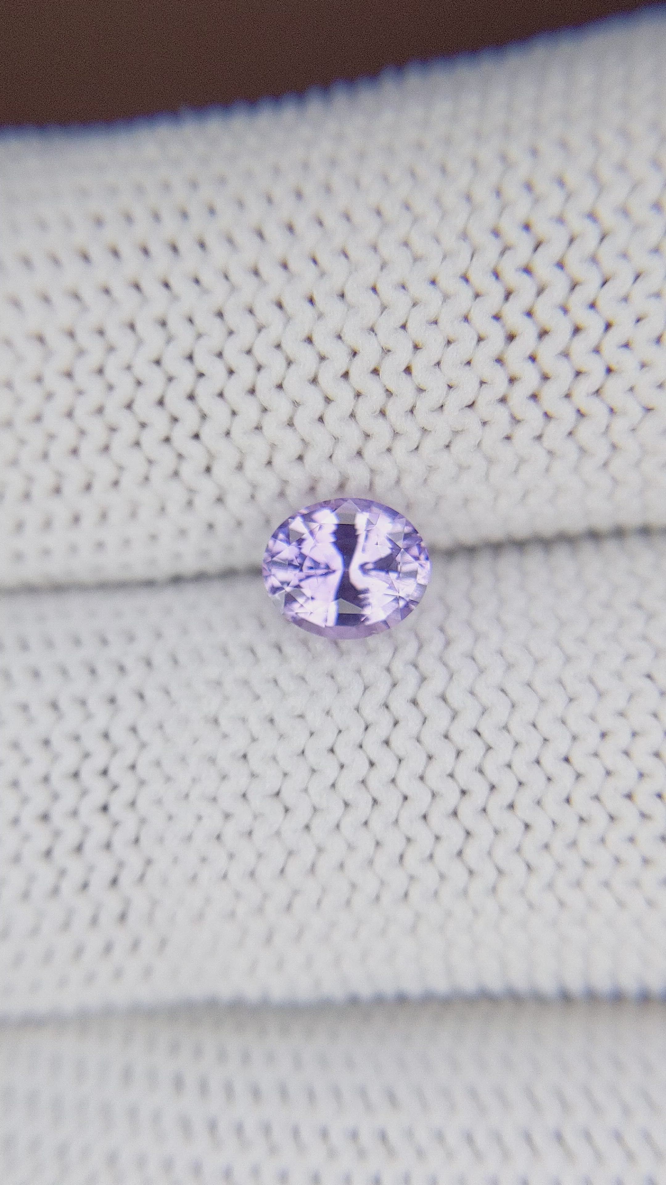 1.04 Ct. Violet Sapphire from Africa Size Video