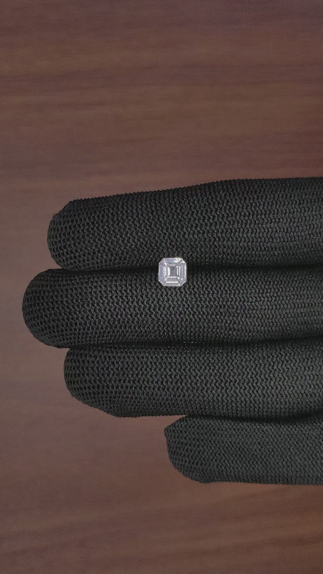 1.57 Ct. White Sapphire from Africa Size Video