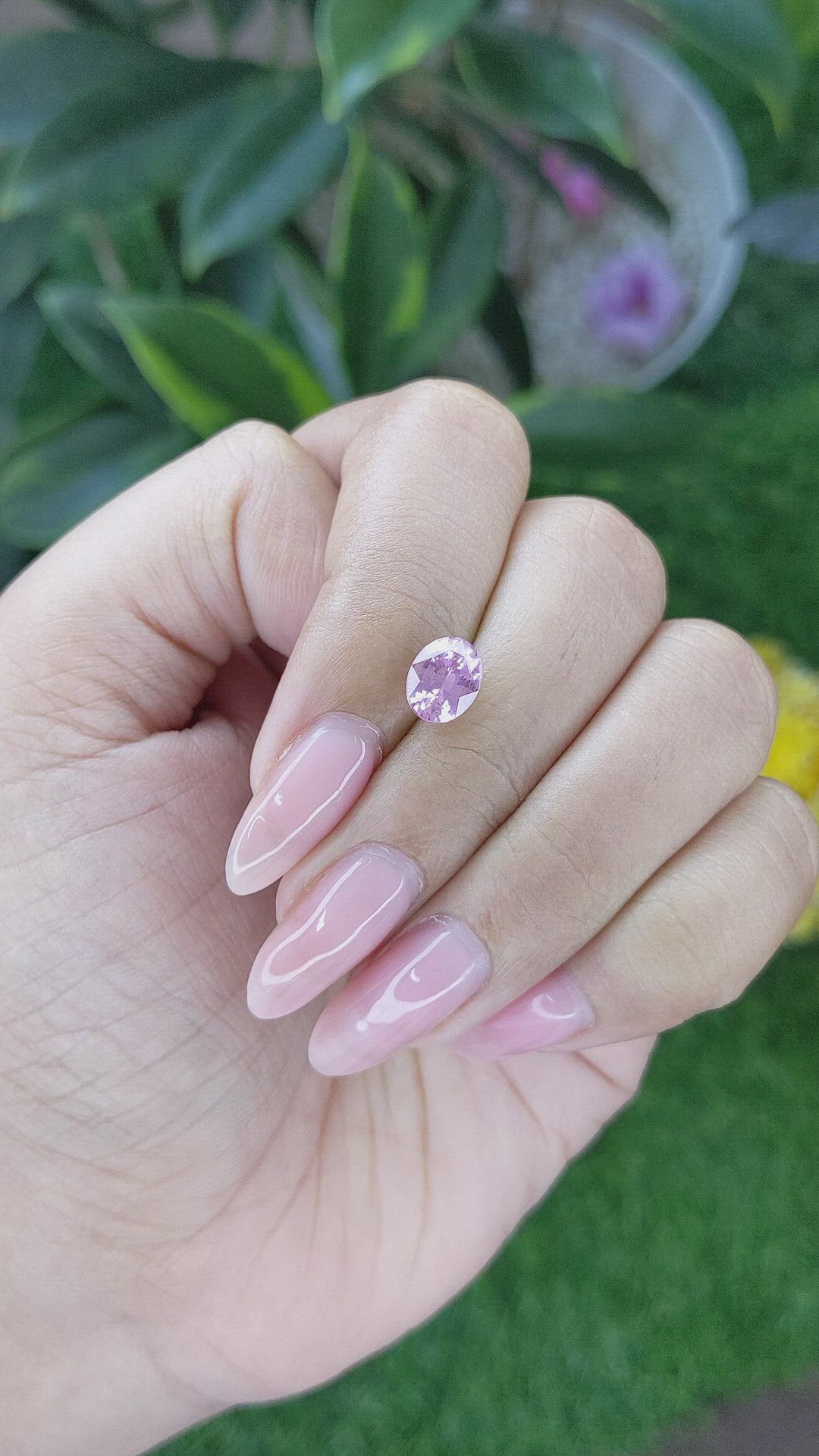 1.82 Ct. Pink Sapphire from Ceylon (Sri Lanka) Size Video