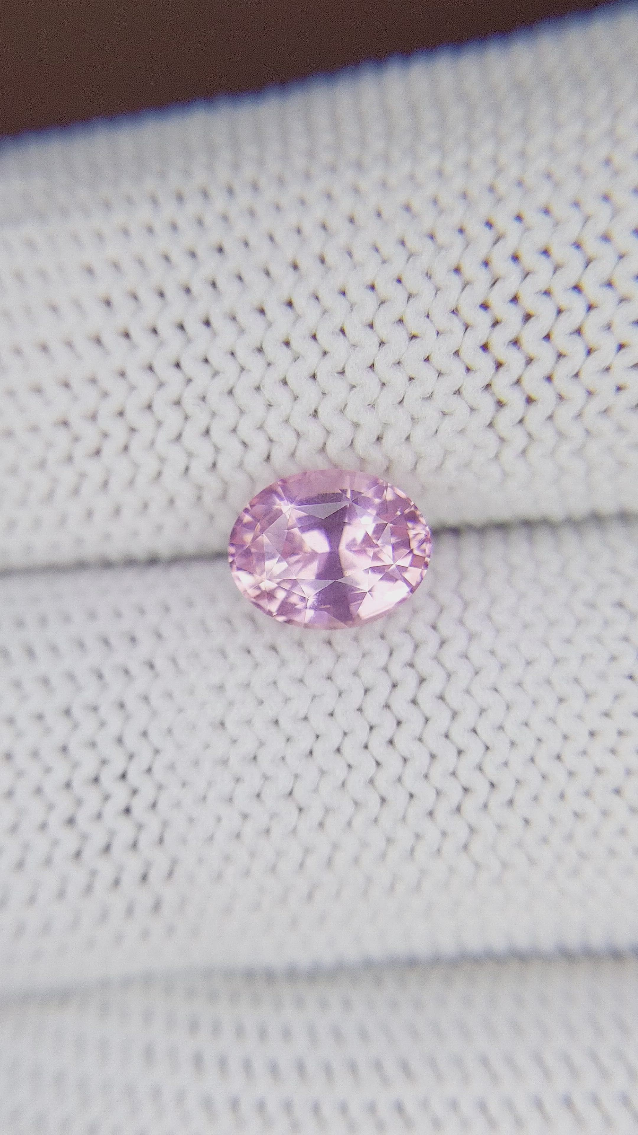1.82 Ct. Pink Sapphire from Ceylon (Sri Lanka) Size Video