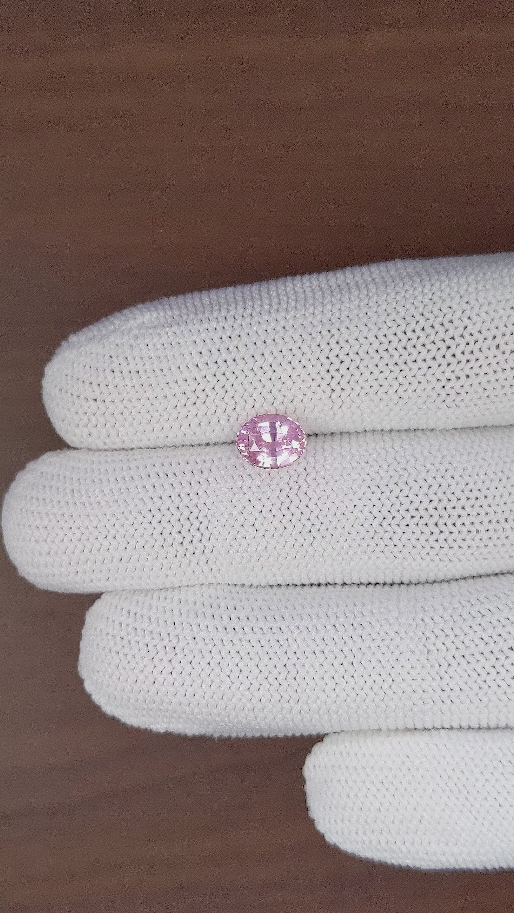 1.82 Ct. Pink Sapphire from Ceylon (Sri Lanka) Size Video