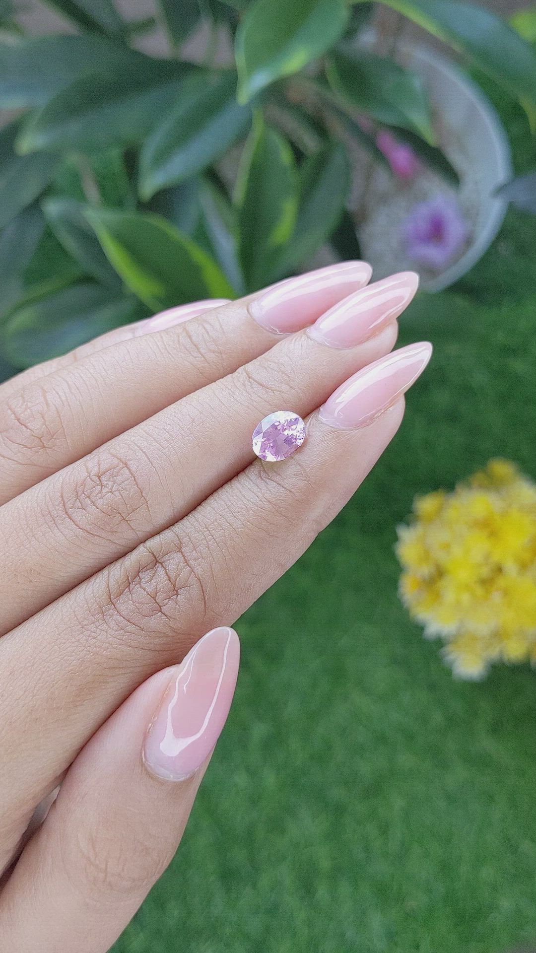 1.82 Ct. Pink Sapphire from Ceylon (Sri Lanka) Size Video