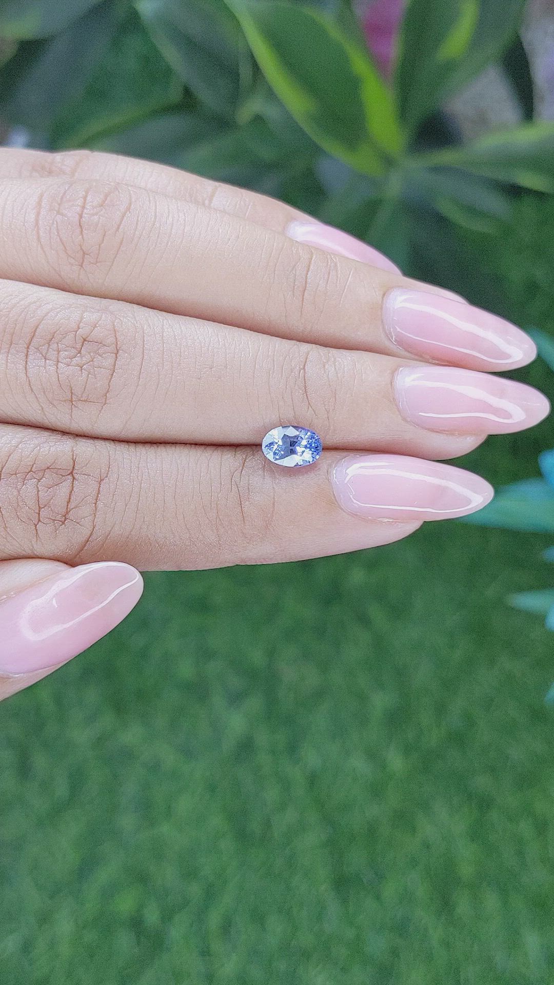 1.09 Ct. Blue Sapphire from Ceylon (Sri Lanka) Size Video