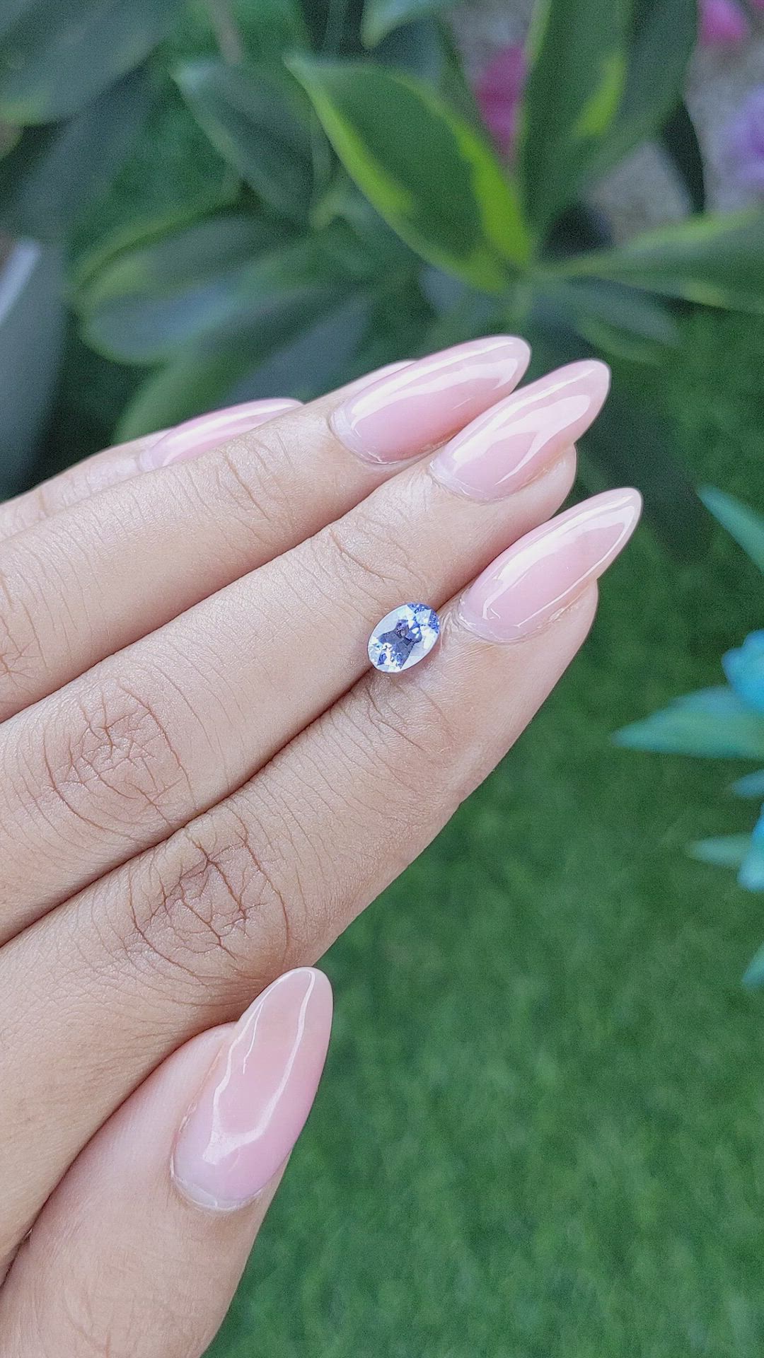 1.09 Ct. Blue Sapphire from Ceylon (Sri Lanka) Size Video