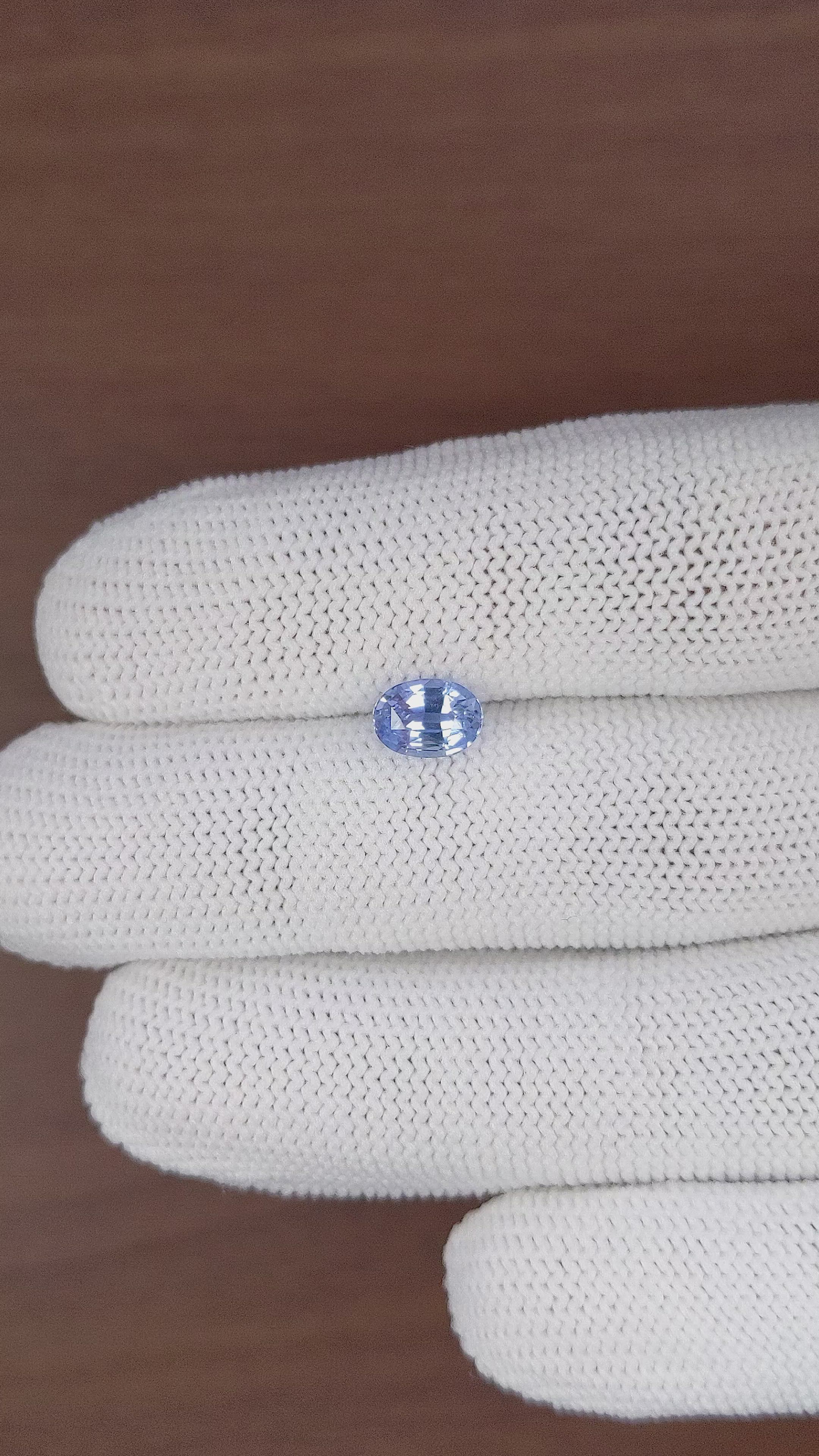 1.23 Ct. Blue Sapphire from Ceylon (Sri Lanka) Size Video