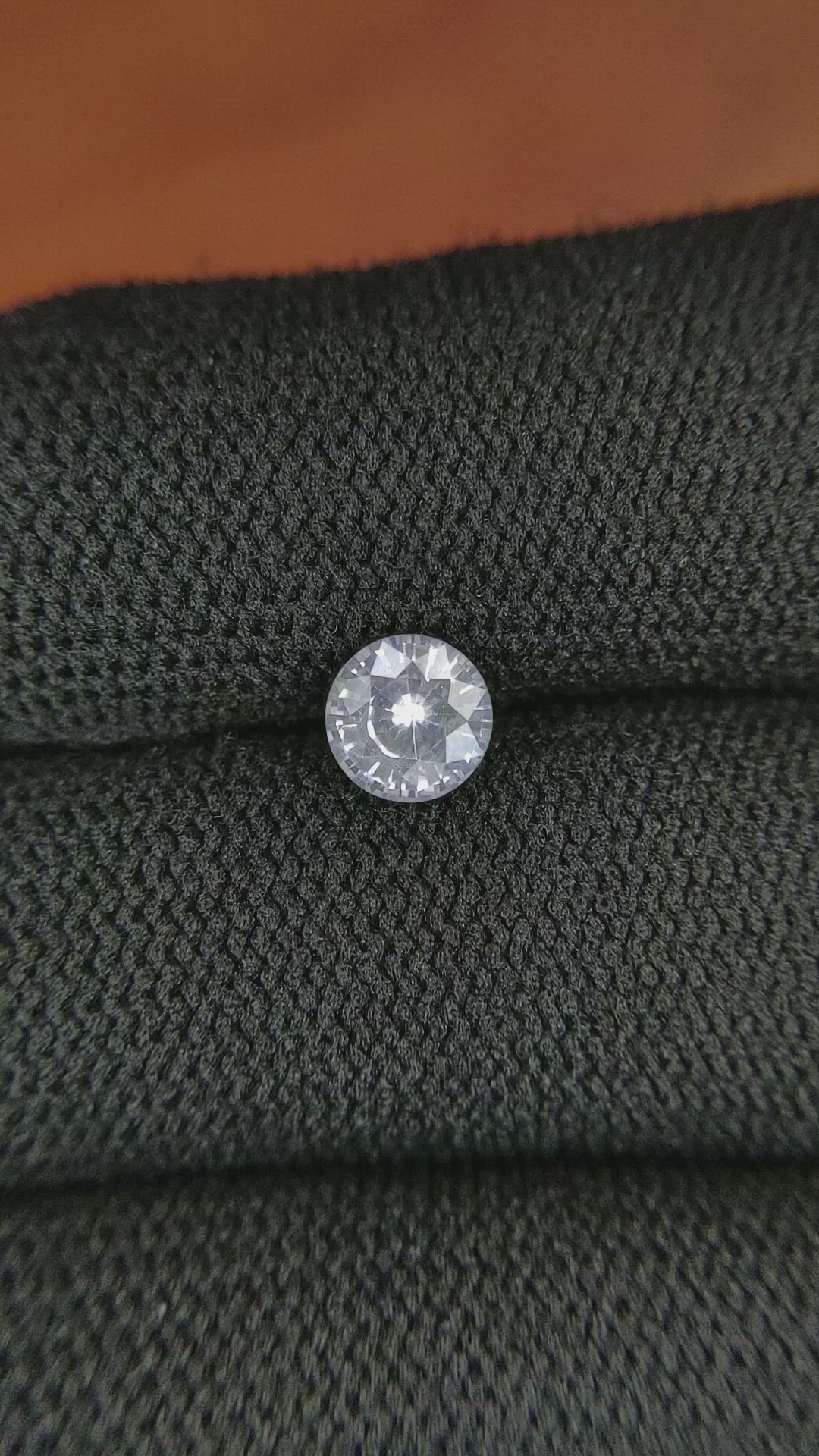 0.90 Ct. White Sapphire from Ceylon (Sri Lanka) Size Video