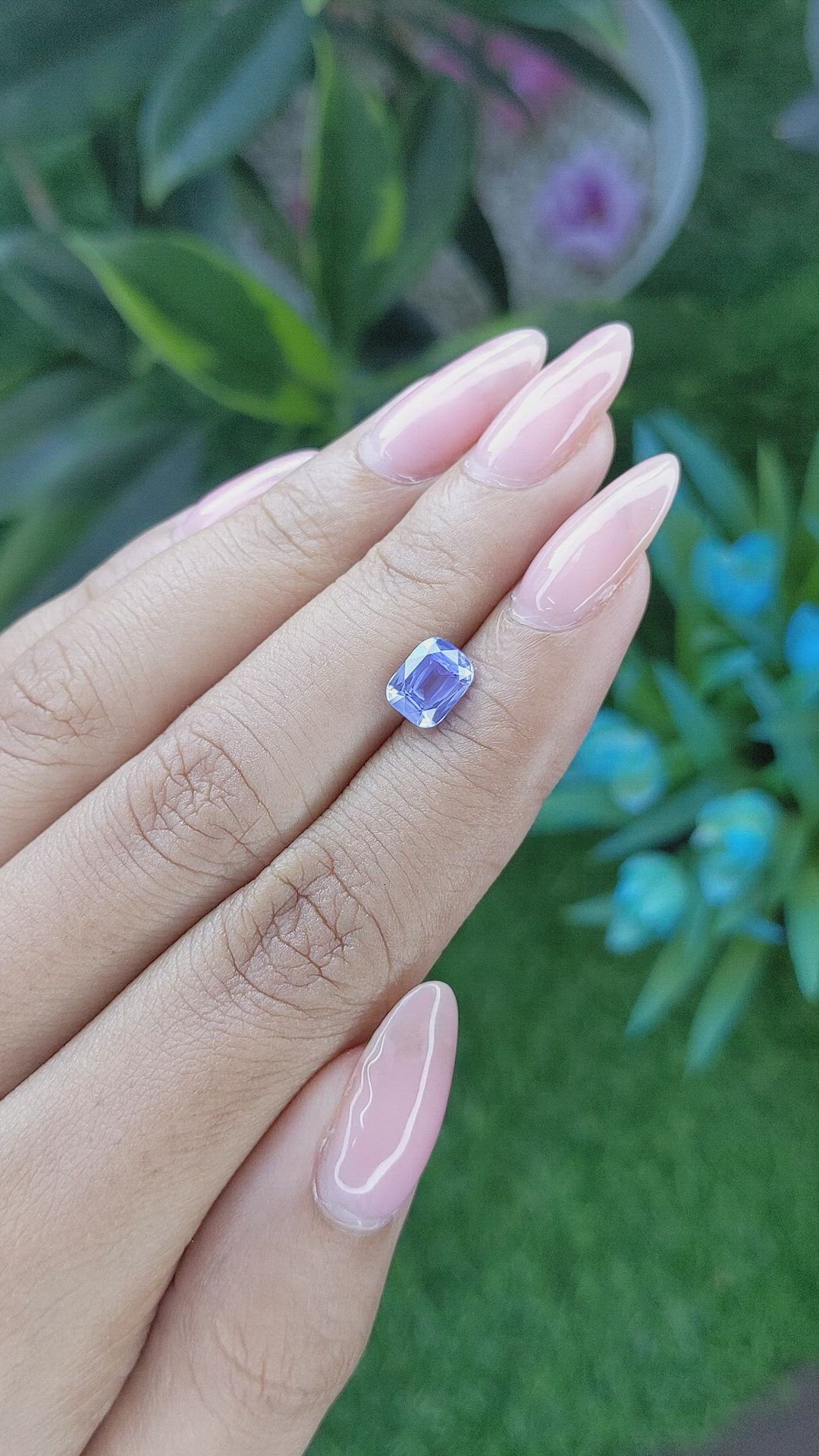 1.58 Ct. Blue Sapphire from Ceylon (Sri Lanka) Size Video