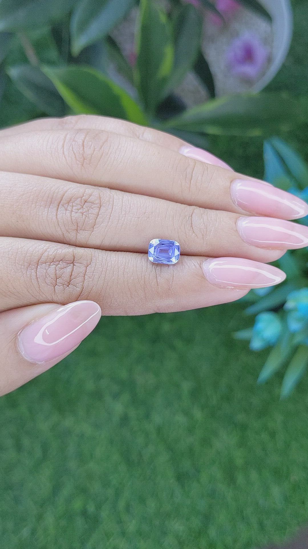 1.58 Ct. Blue Sapphire from Ceylon (Sri Lanka) Size Video