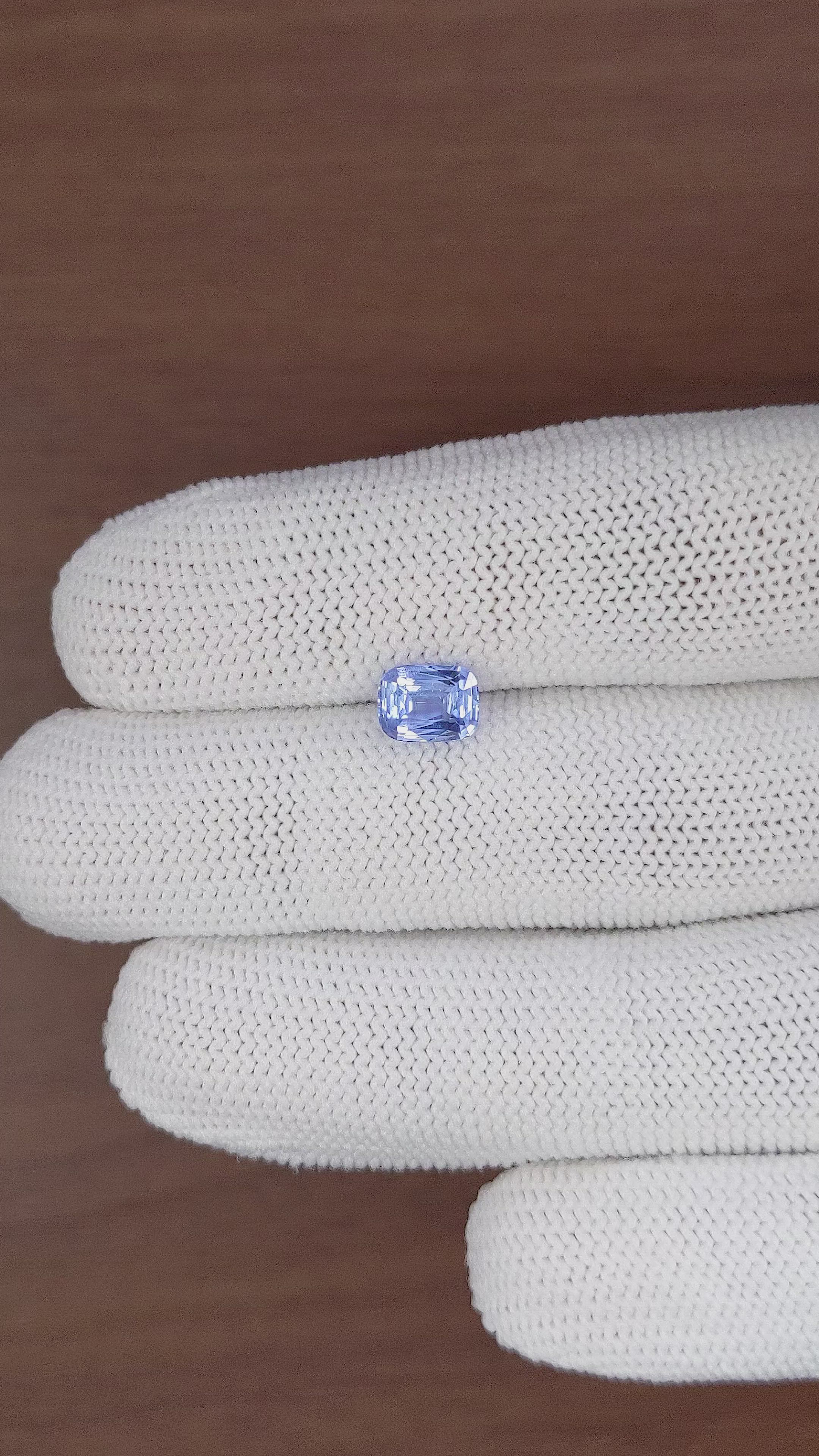 1.58 Ct. Blue Sapphire from Ceylon (Sri Lanka) Size Video