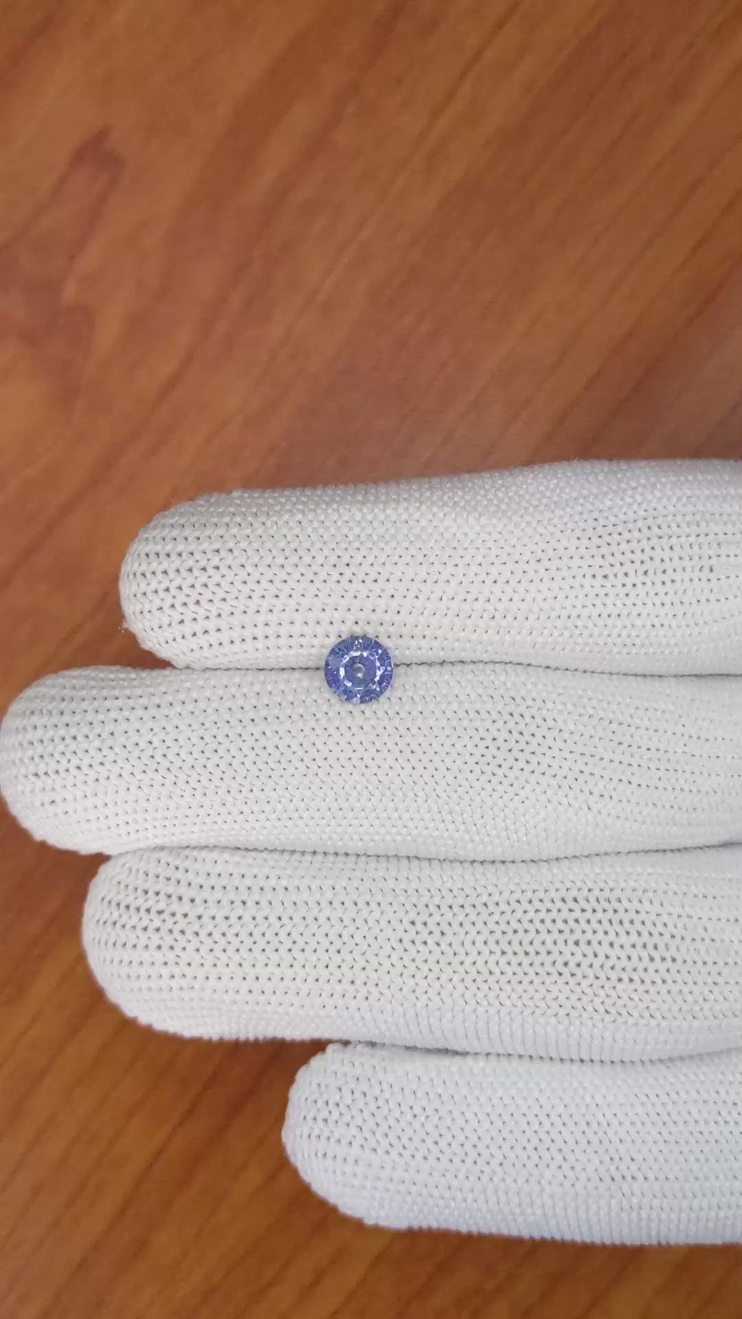 0.89 Ct. Blue Sapphire from Ceylon (Sri Lanka) Size Video