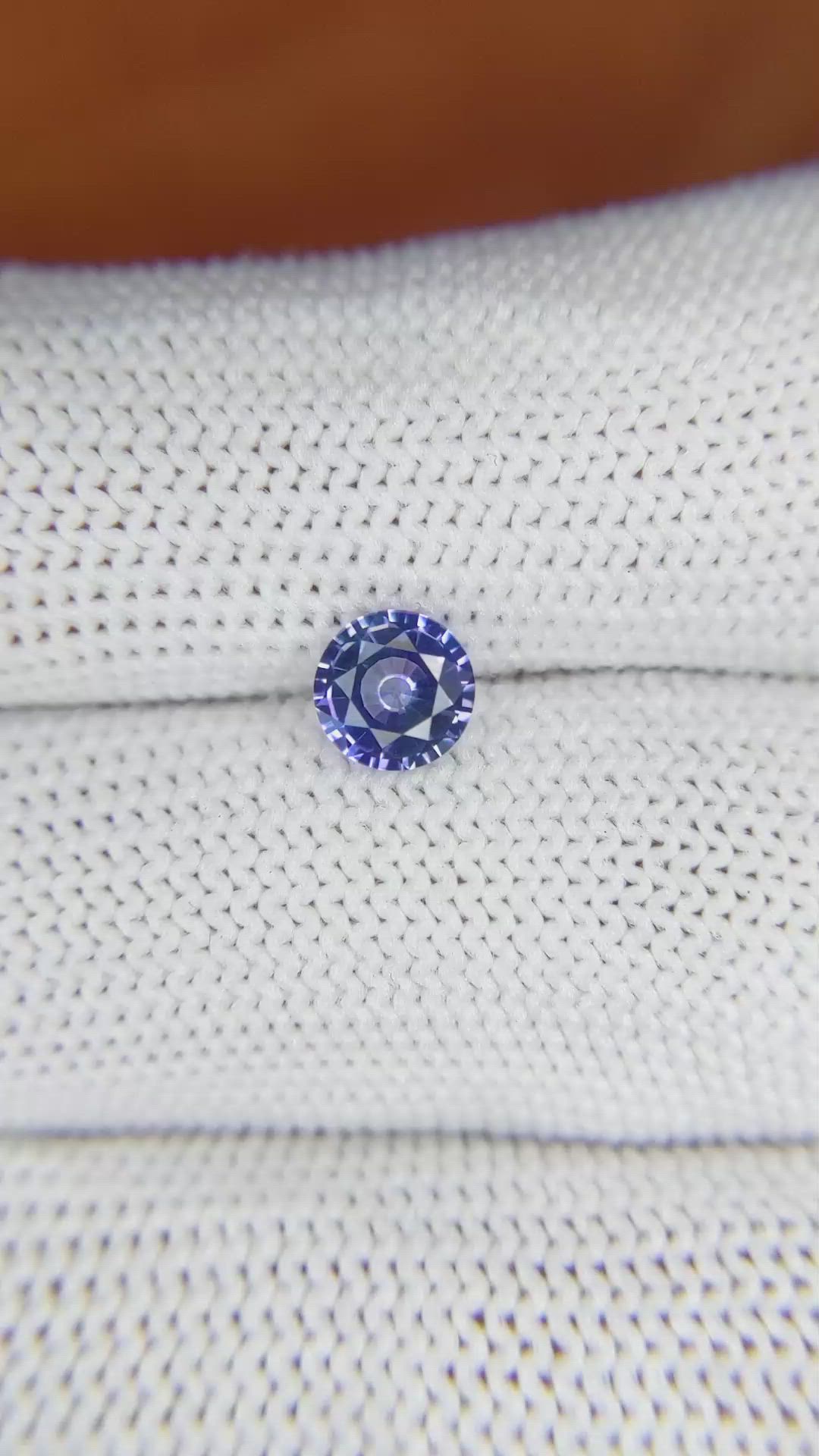 0.89 Ct. Blue Sapphire from Ceylon (Sri Lanka) Size Video