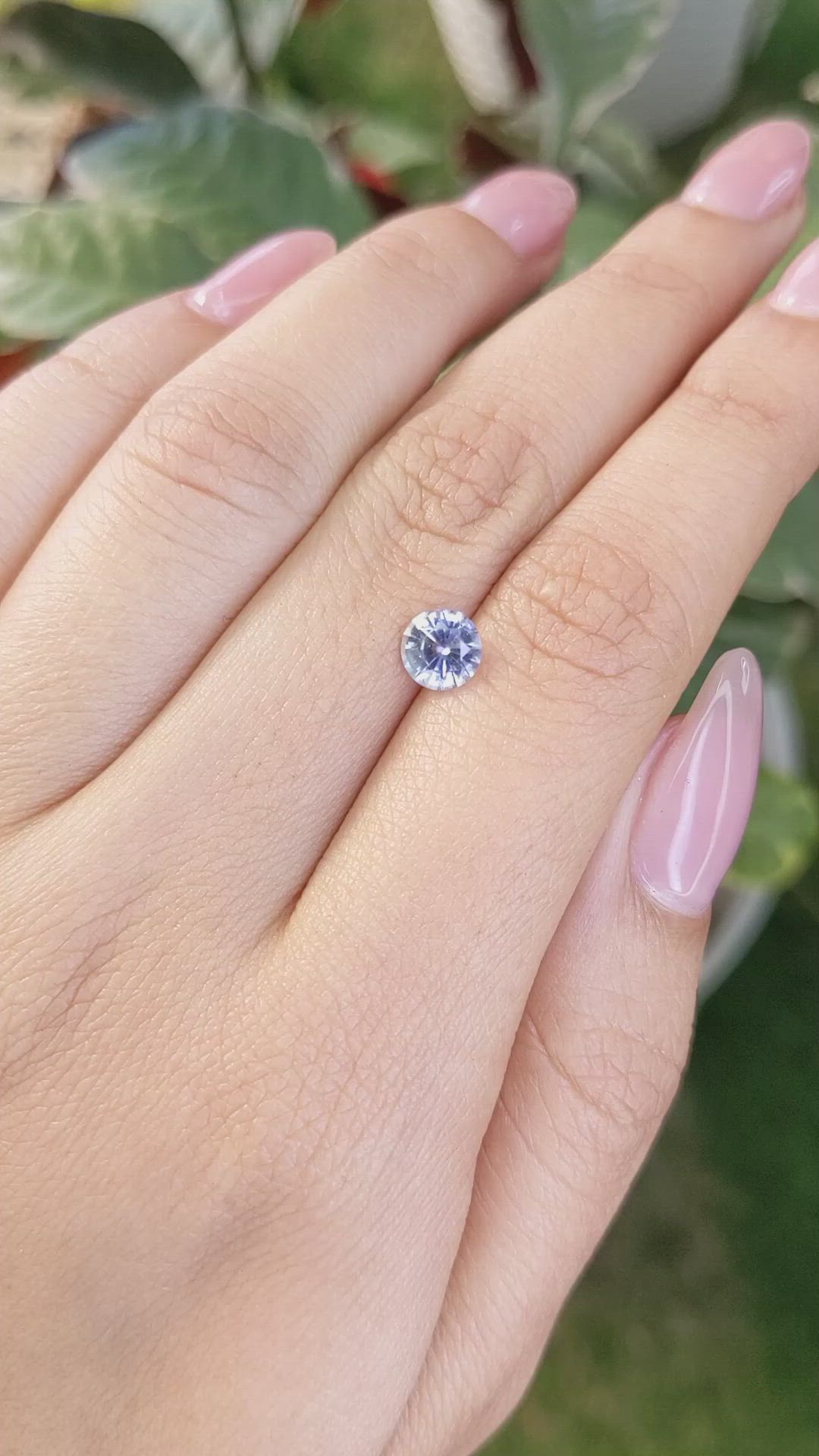 1.03 Ct. Blue Sapphire from Ceylon (Sri Lanka) Size Video