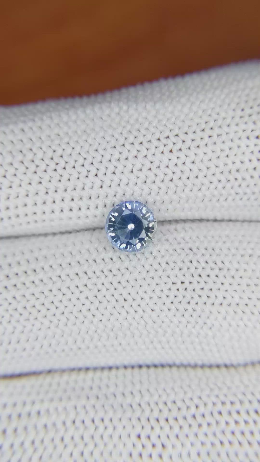 1.03 Ct. Blue Sapphire from Ceylon (Sri Lanka) Size Video