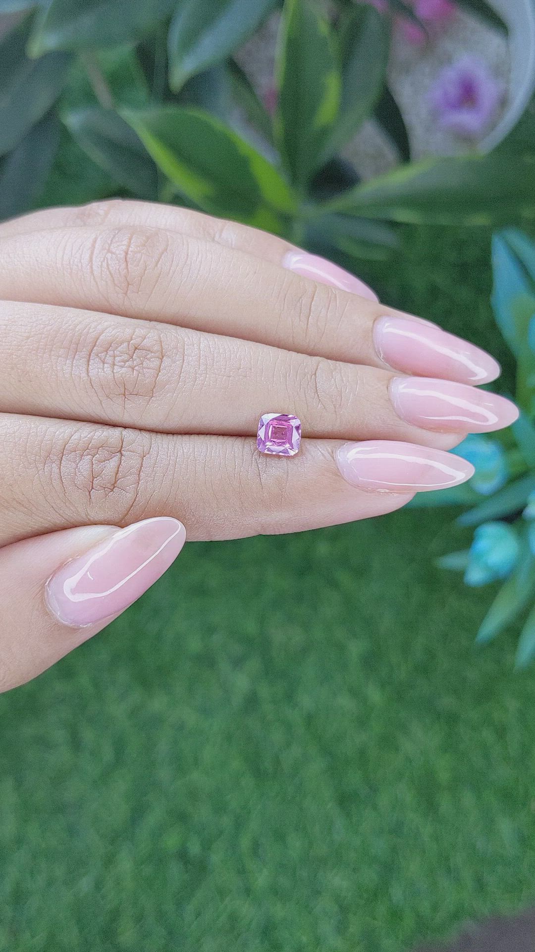 1.10 Ct. Pink Sapphire from Africa Size Video