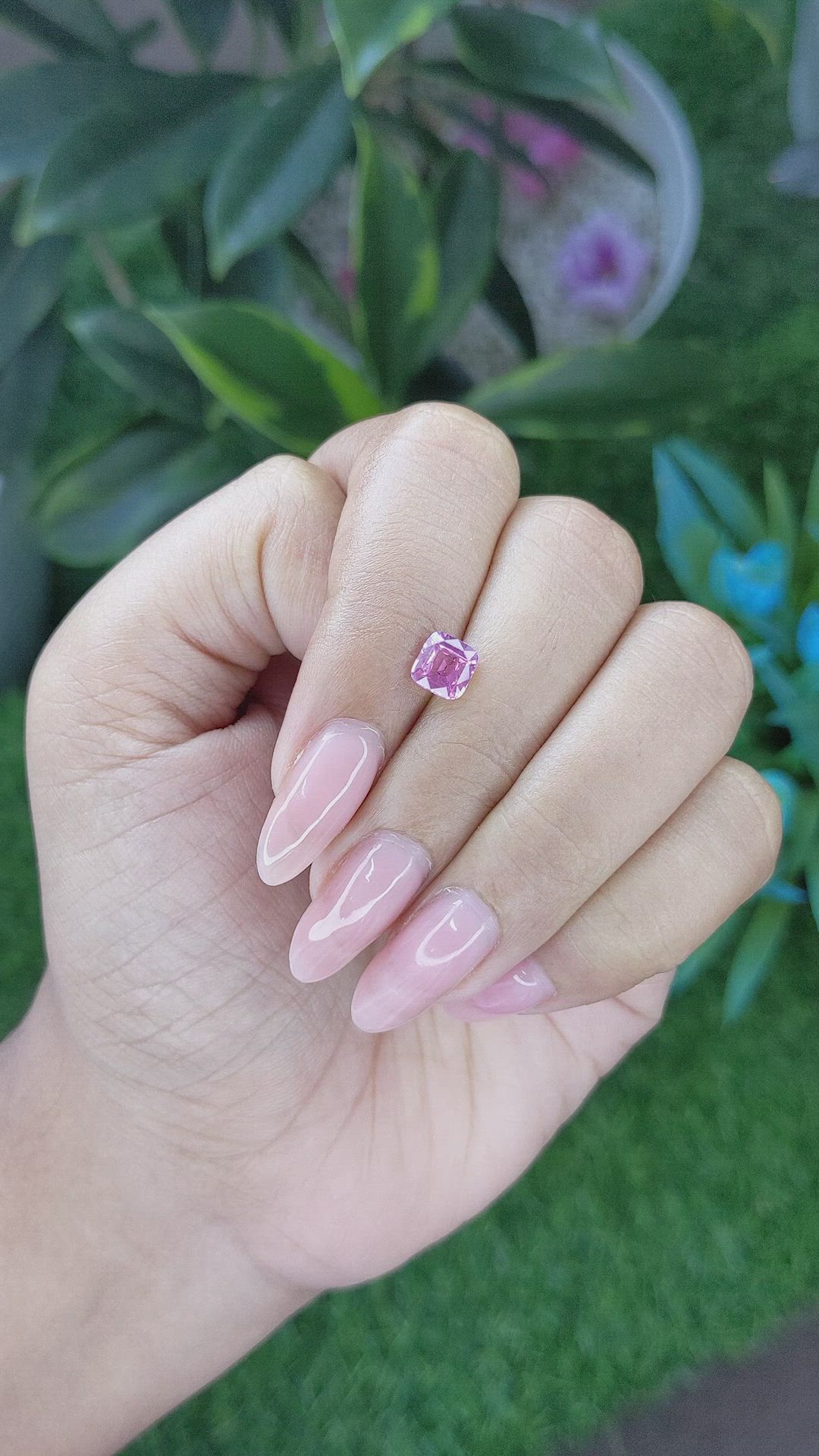 1.10 Ct. Pink Sapphire from Africa Size Video