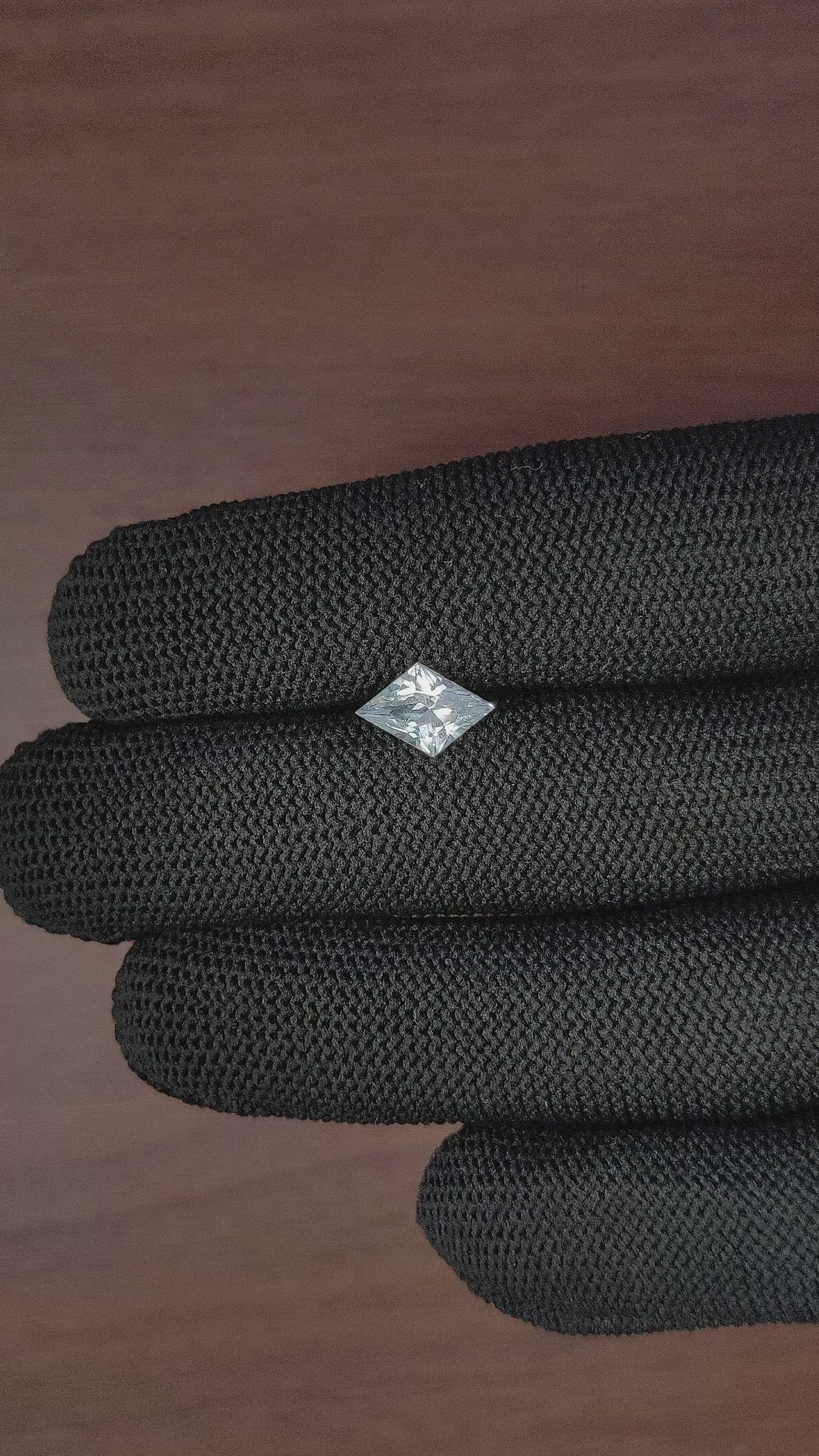 1.89 Ct. White Sapphire from Africa Size Video