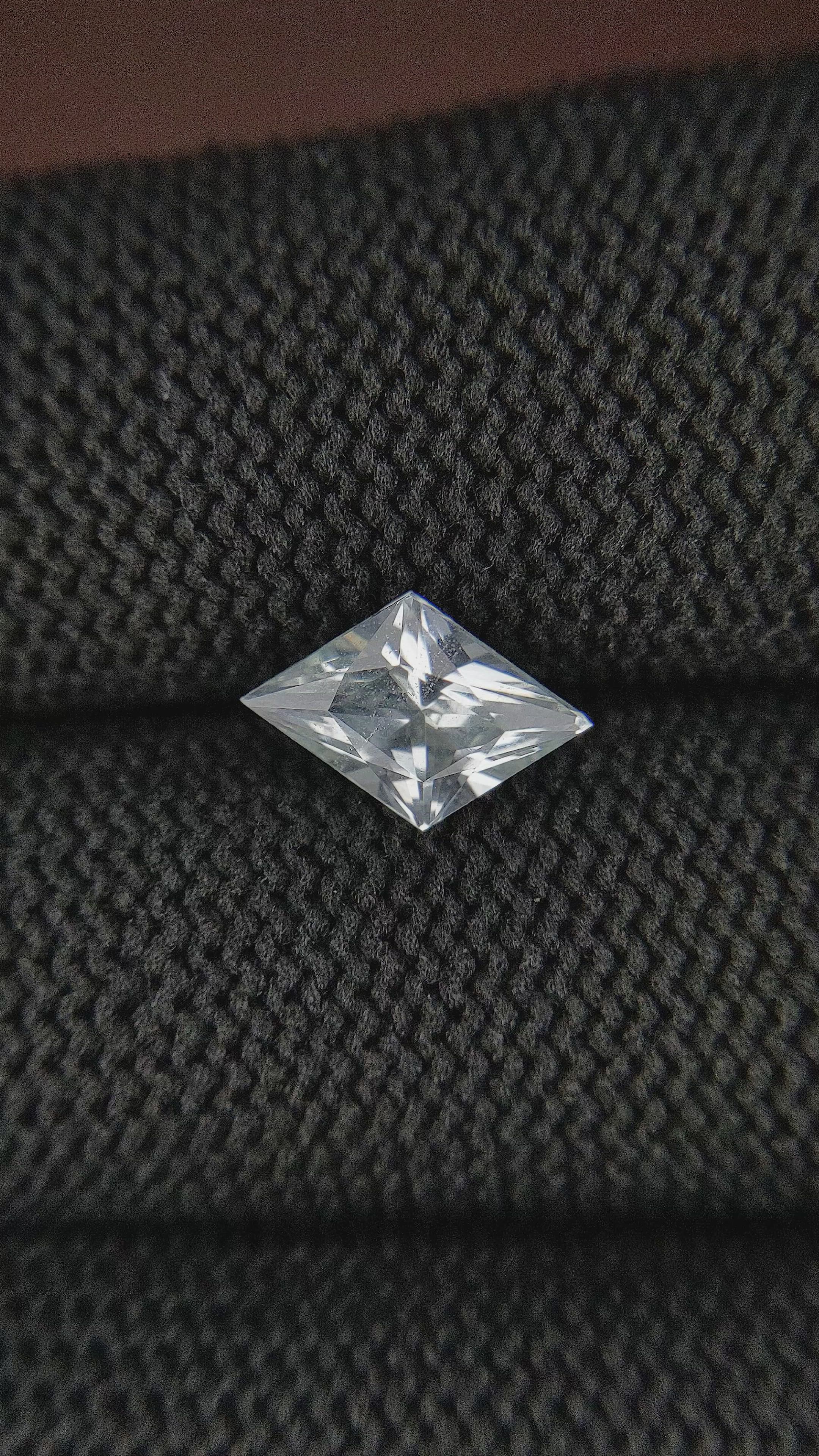 1.89 Ct. White Sapphire from Africa Size Video