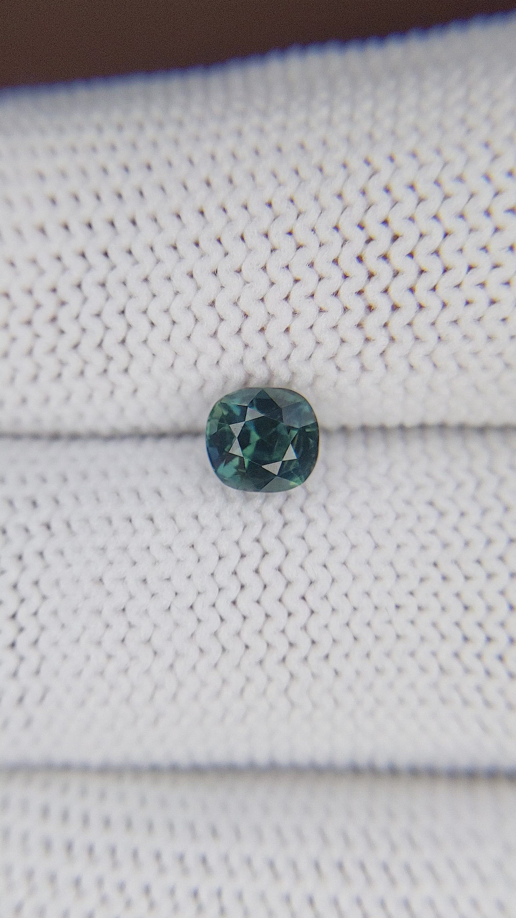 1.01 Ct. Greenish Blue Sapphire from Africa Size Video