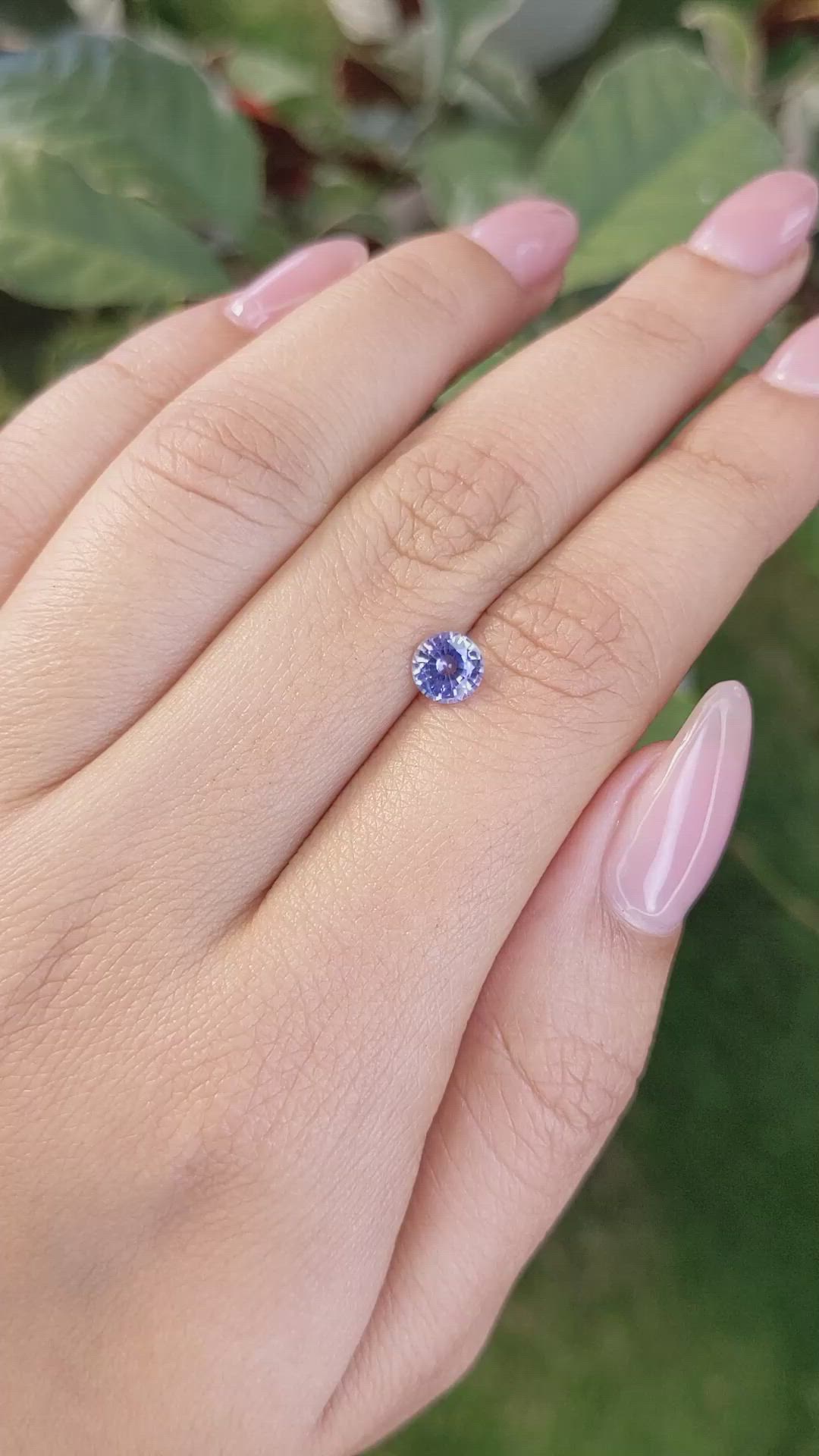 0.82 Ct. Blue Sapphire from Ceylon (Sri Lanka) Size Video