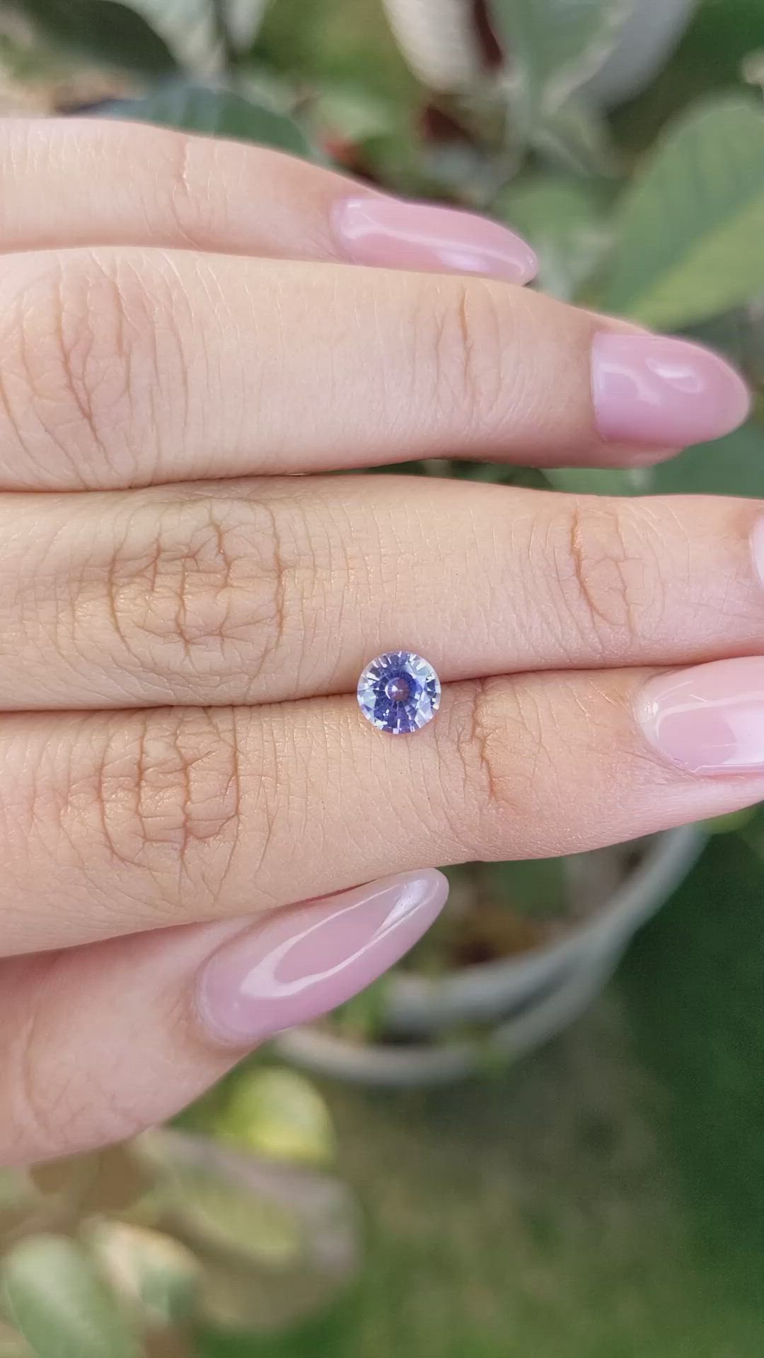 0.82 Ct. Blue Sapphire from Ceylon (Sri Lanka) Size Video