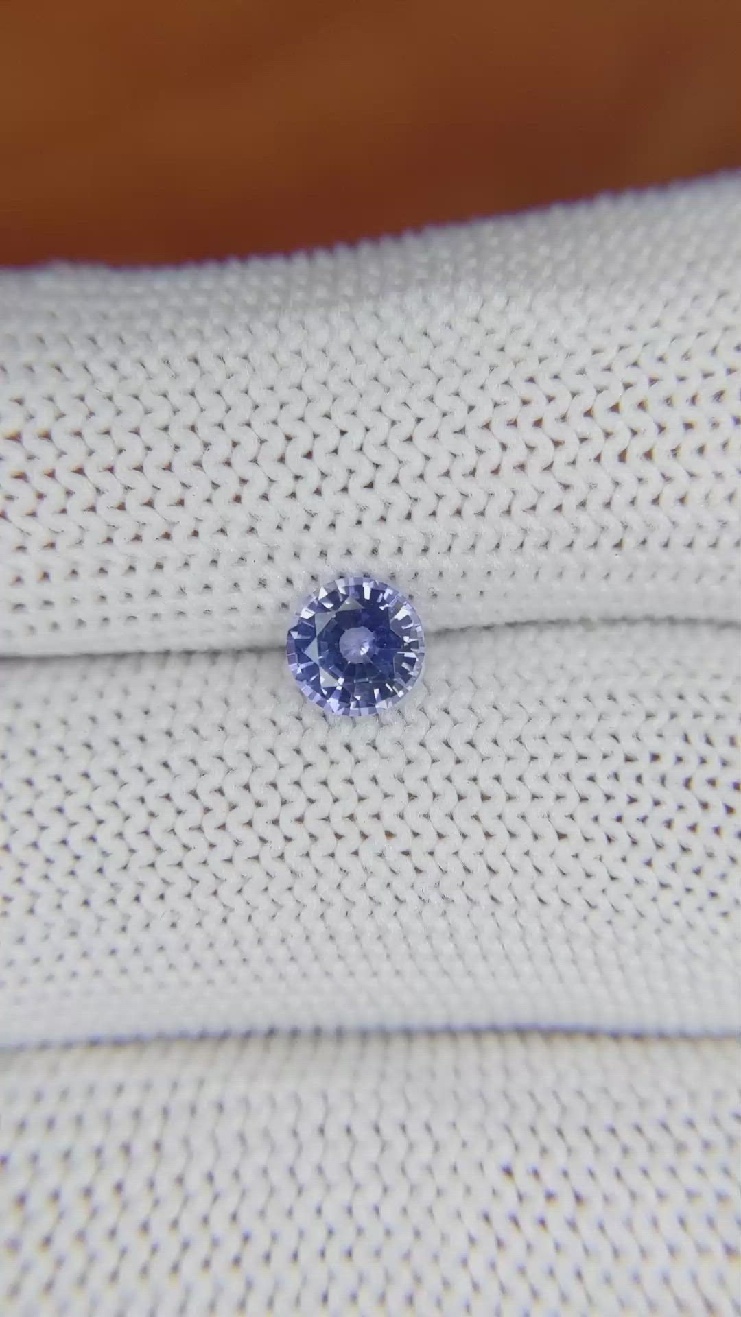 0.82 Ct. Blue Sapphire from Ceylon (Sri Lanka) Size Video