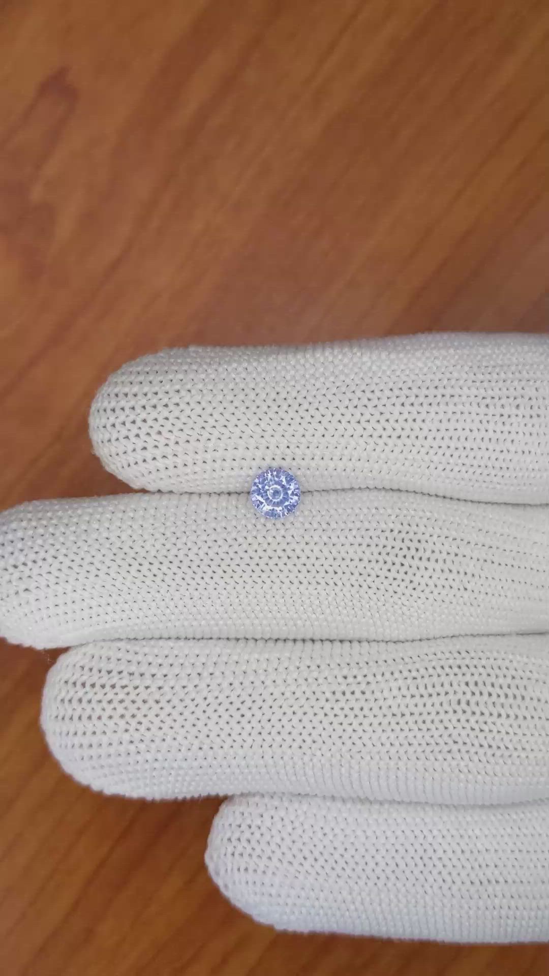 0.81 Ct. Blue Sapphire from Ceylon (Sri Lanka) Size Video