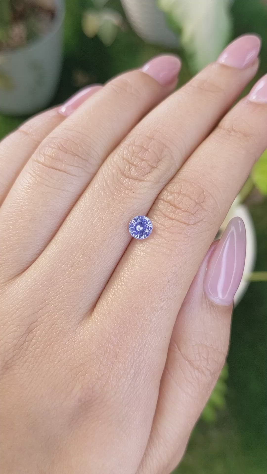 0.81 Ct. Blue Sapphire from Ceylon (Sri Lanka) Size Video