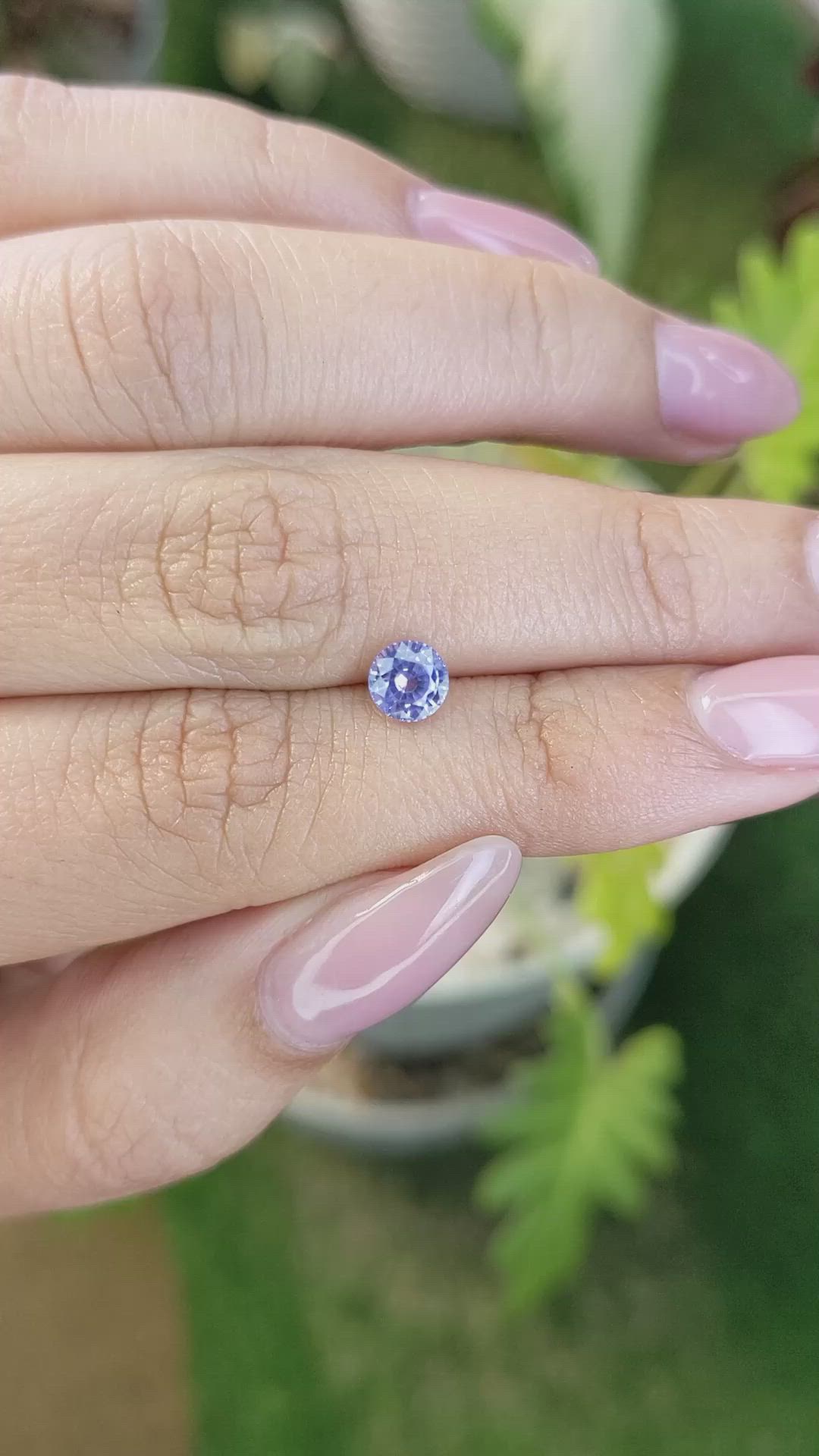 0.81 Ct. Blue Sapphire from Ceylon (Sri Lanka) Size Video