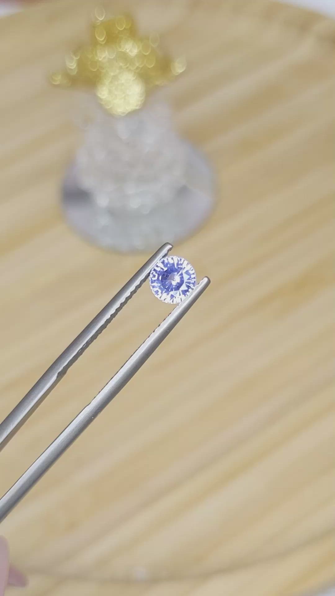 0.81 Ct. Blue Sapphire from Ceylon (Sri Lanka) Size Video