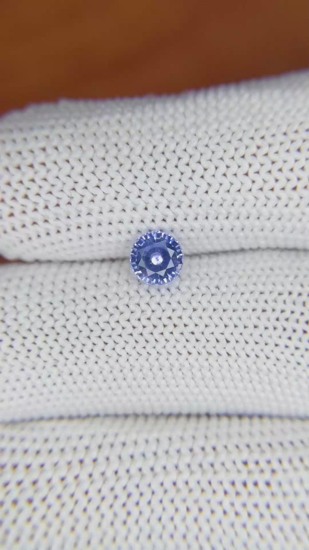 0.81 Ct. Blue Sapphire from Ceylon (Sri Lanka) Size Video