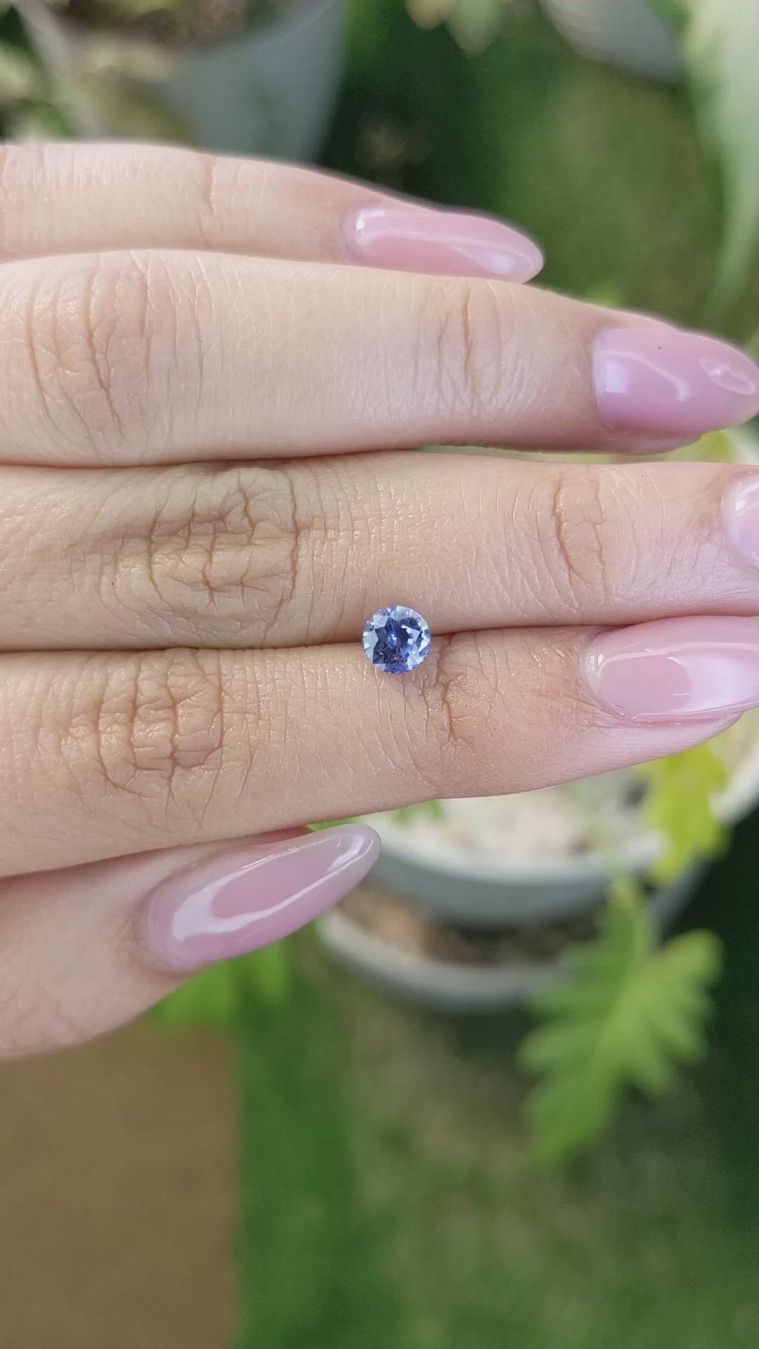 0.83 Ct. Blue Sapphire from Ceylon (Sri Lanka) Size Video