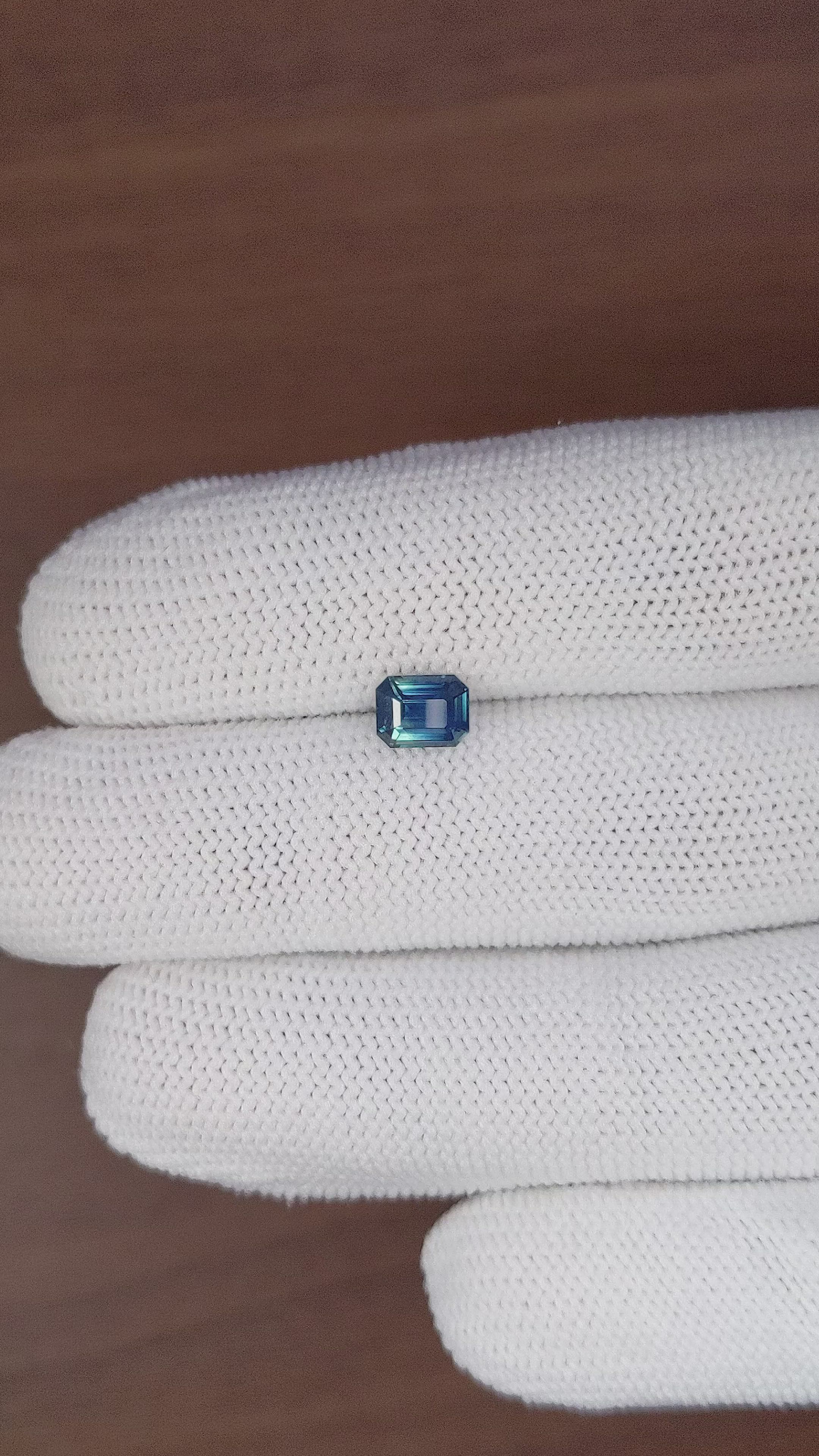 1.07 Ct. Greenish Blue Sapphire from Africa Size Video