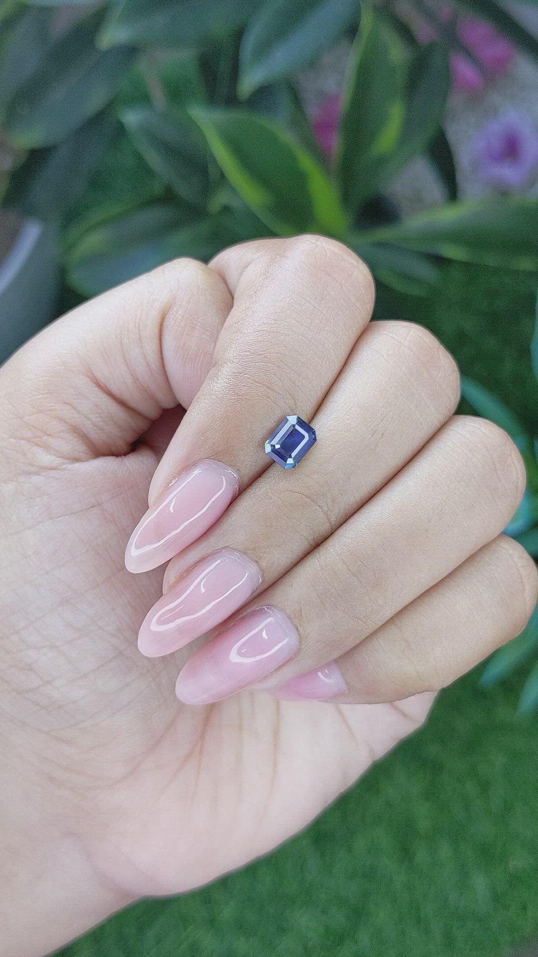 1.07 Ct. Greenish Blue Sapphire from Africa Size Video