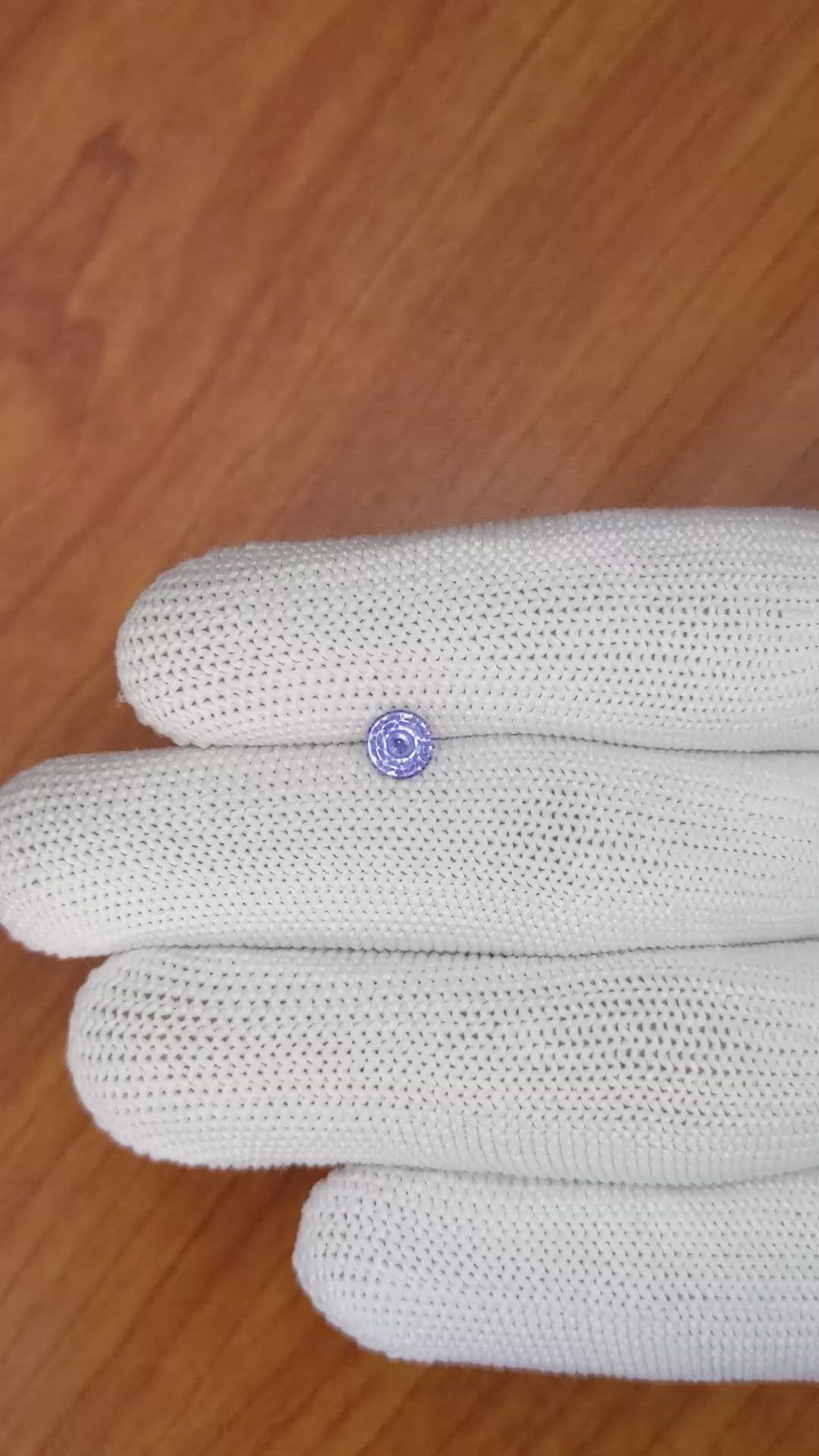 0.72 Ct. Violet Sapphire from Ceylon (Sri Lanka) Size Video