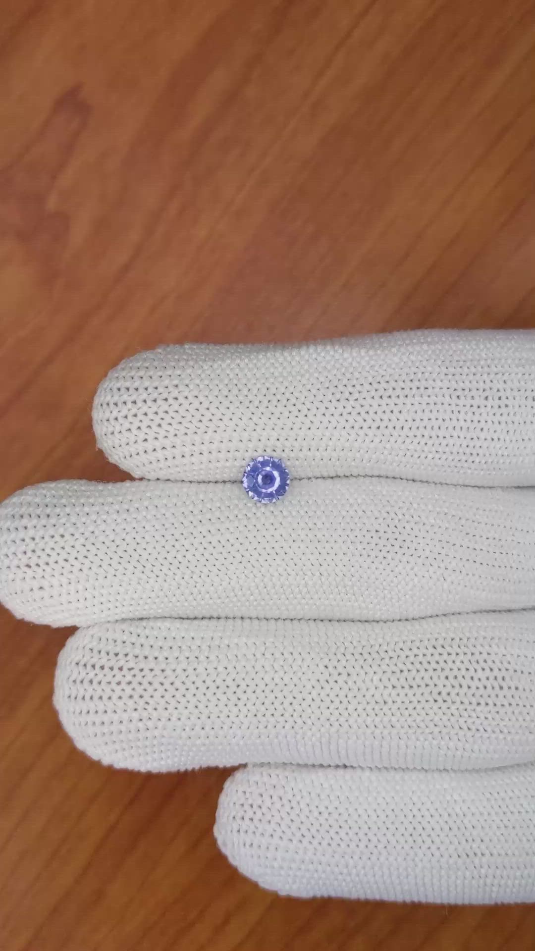 0.61 Ct. Blue Sapphire from Ceylon (Sri Lanka) Size Video