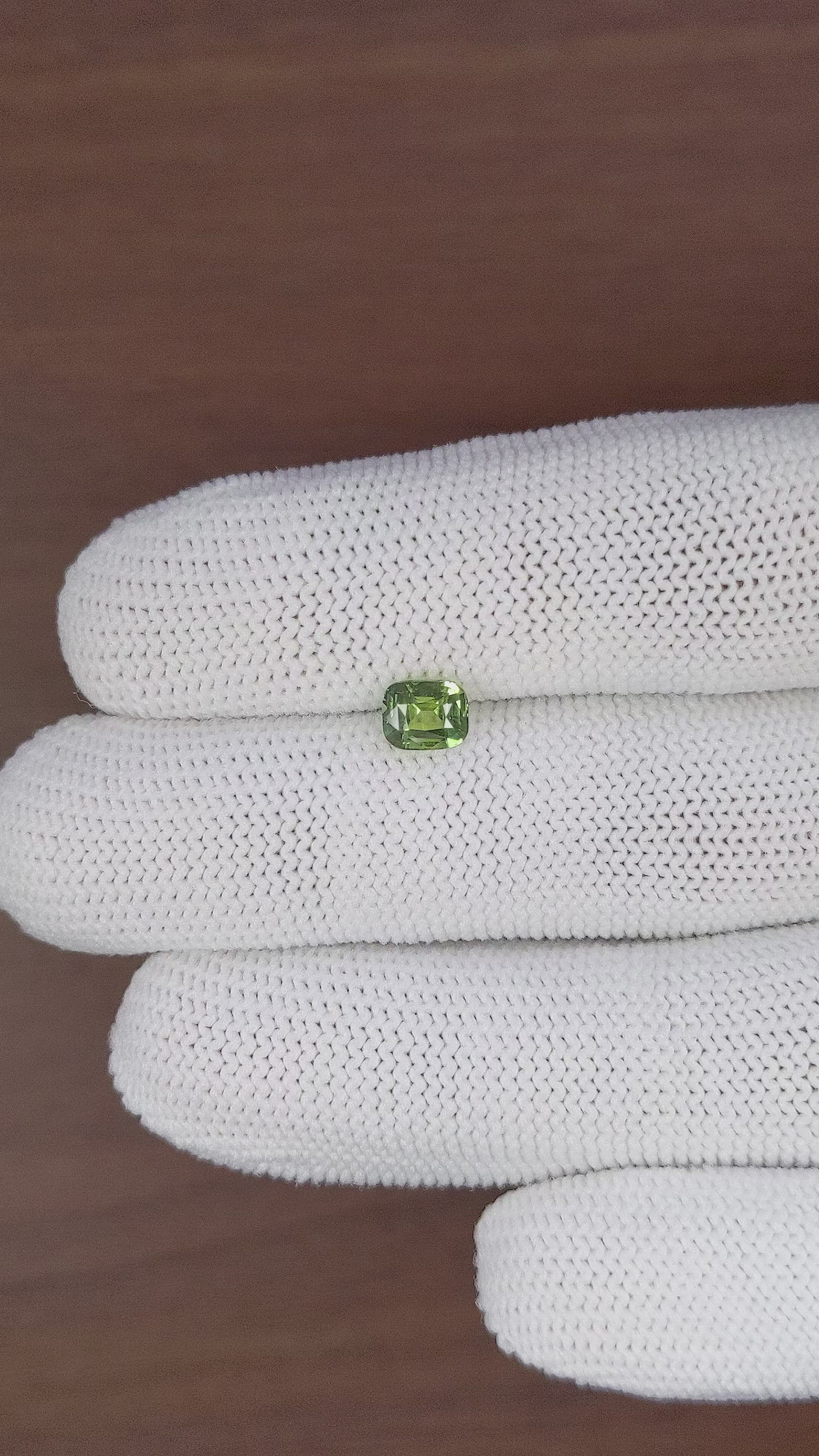 1.04 Ct. Green Sapphire from Africa Size Video