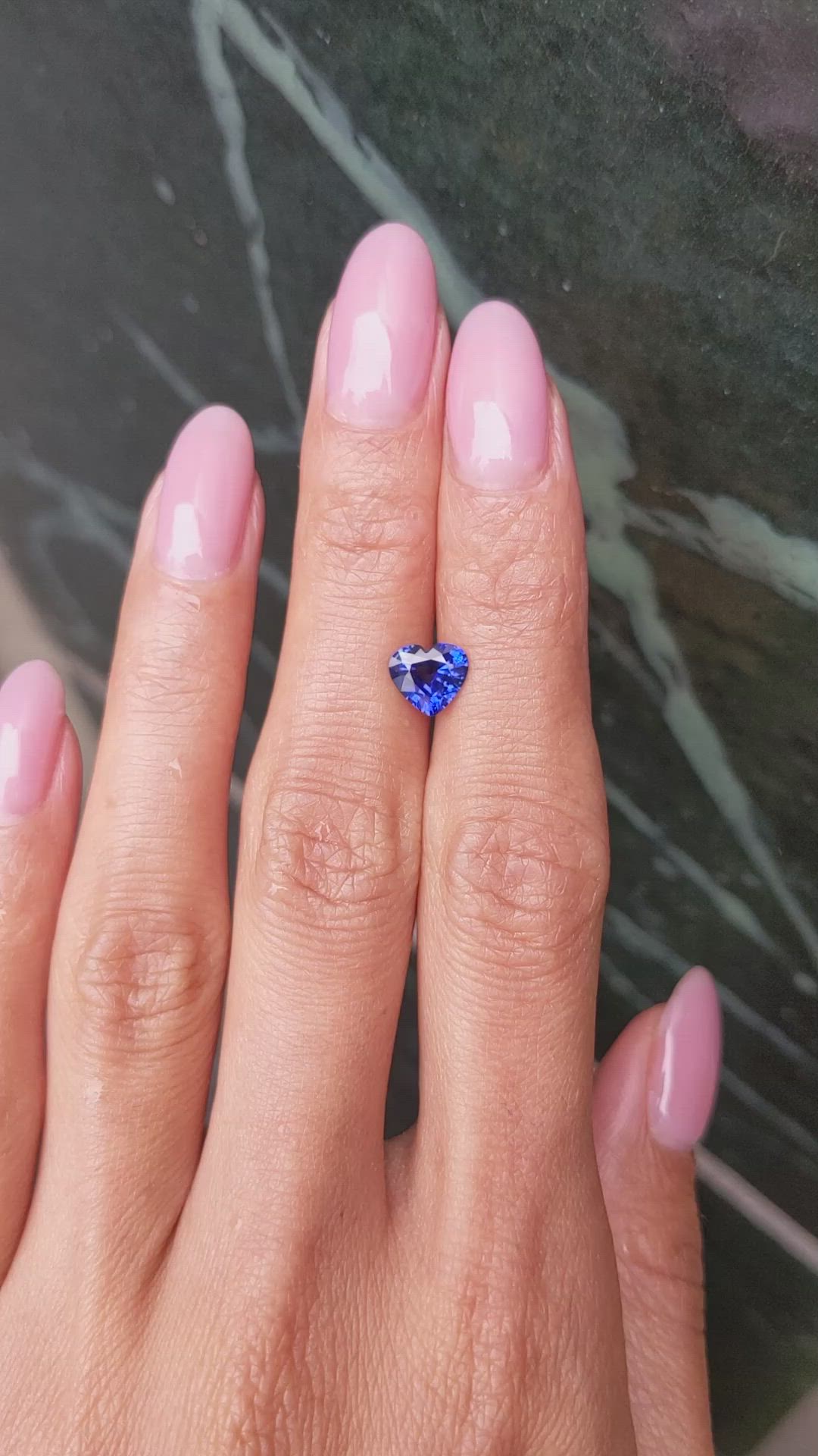 1.26 Ct. Blue Sapphire from Ceylon (Sri Lanka) Size Video