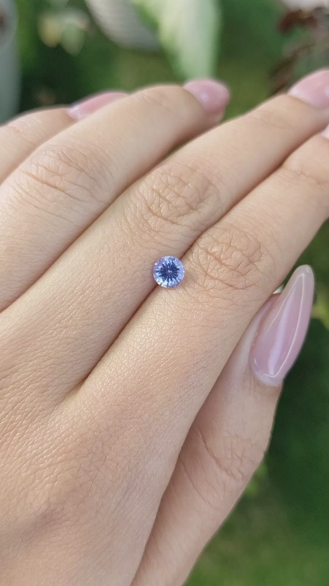 0.69 Ct. Blue Sapphire from Ceylon (Sri Lanka) Size Video