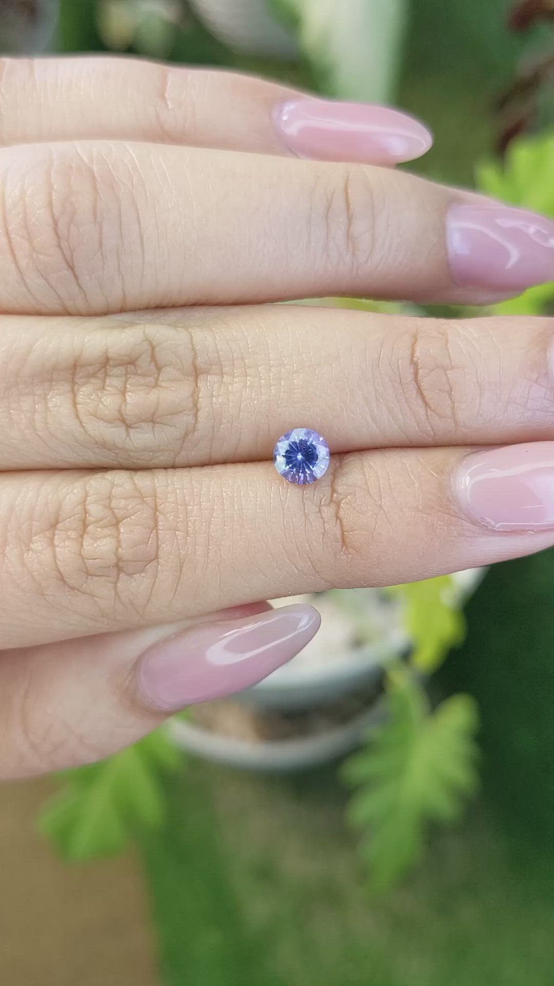 0.69 Ct. Blue Sapphire from Ceylon (Sri Lanka) Size Video