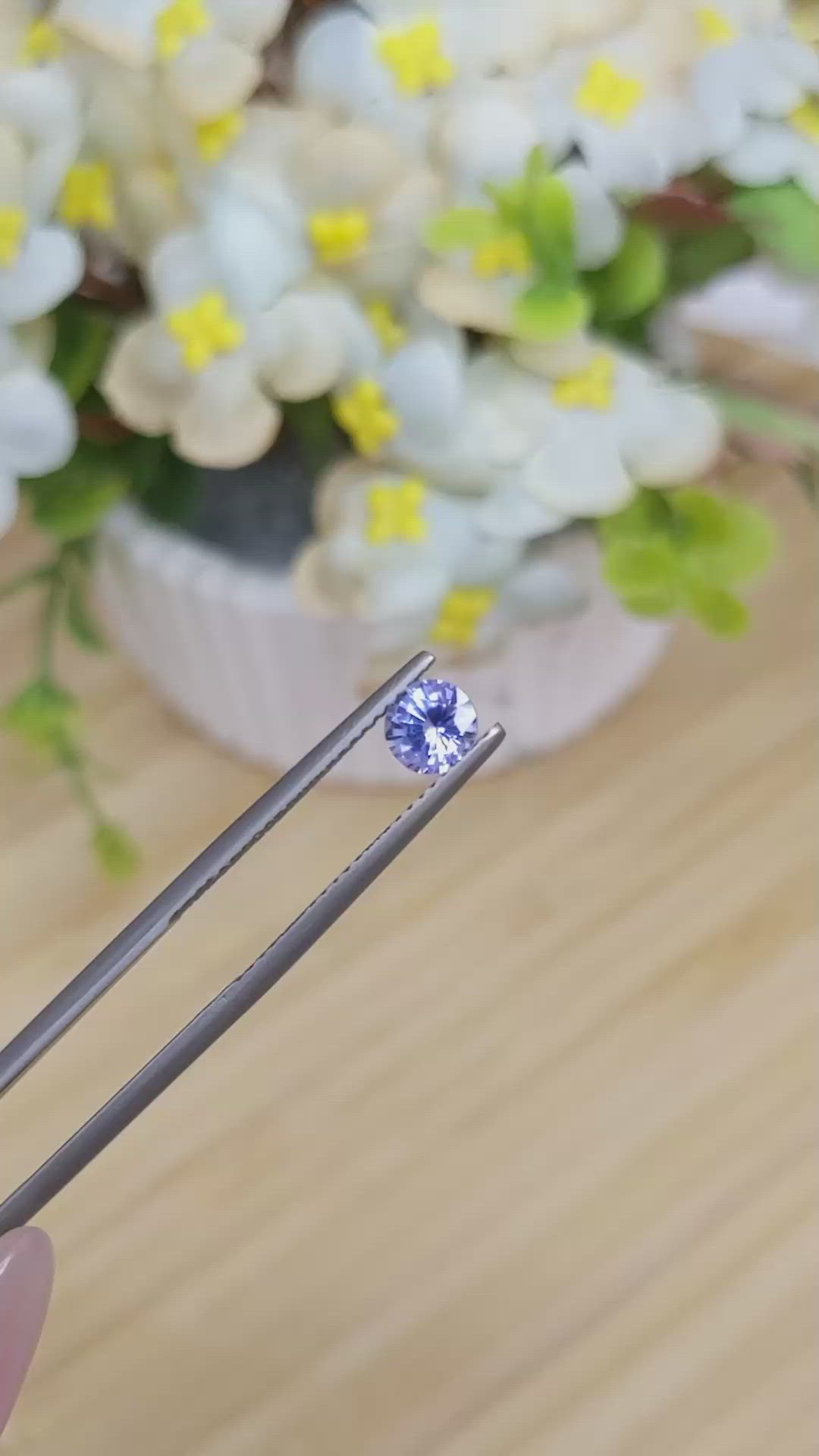 0.69 Ct. Blue Sapphire from Ceylon (Sri Lanka) Size Video