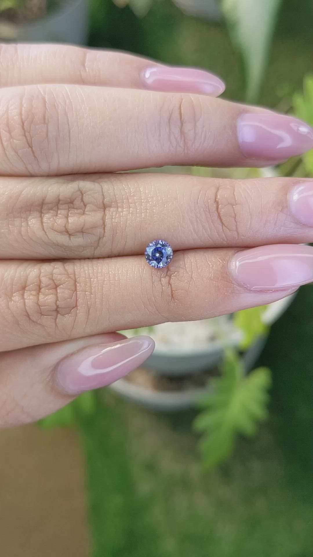 0.67 Ct. Blue Sapphire from Ceylon (Sri Lanka) Size Video