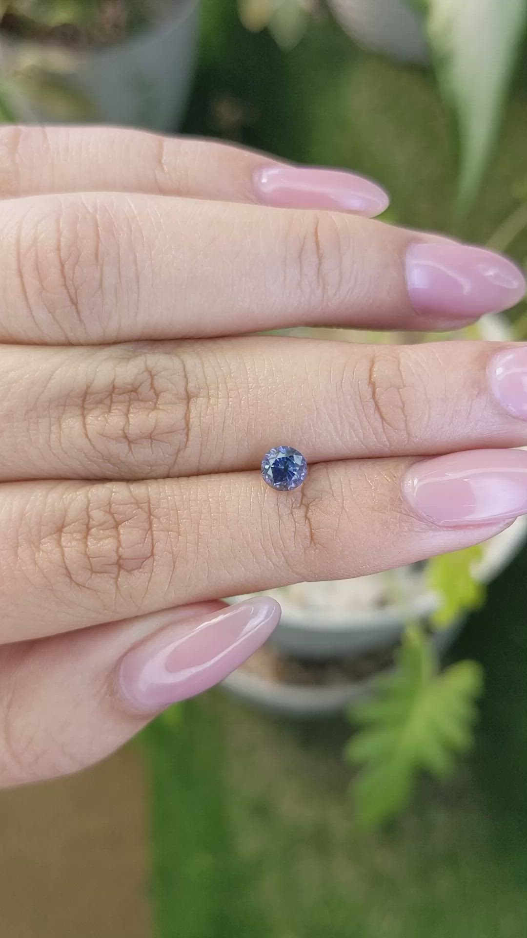 0.73 Ct. Blue Sapphire from Ceylon (Sri Lanka) Size Video