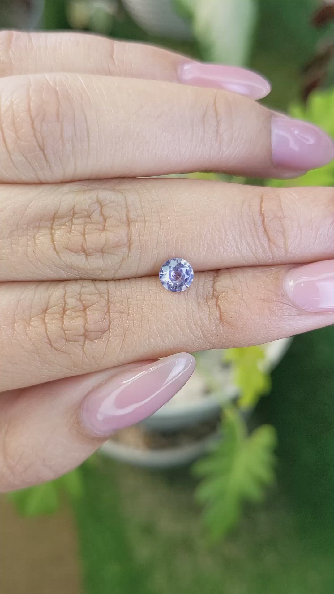 0.59 Ct. Blue Sapphire from Ceylon (Sri Lanka) Size Video