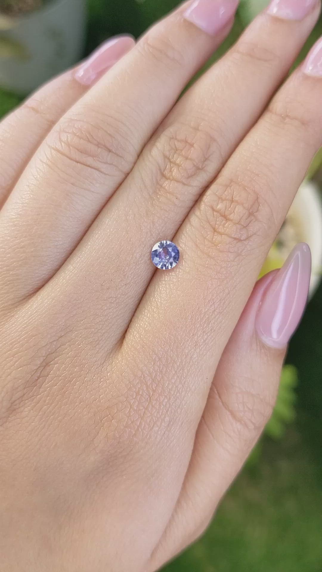 0.59 Ct. Blue Sapphire from Ceylon (Sri Lanka) Size Video