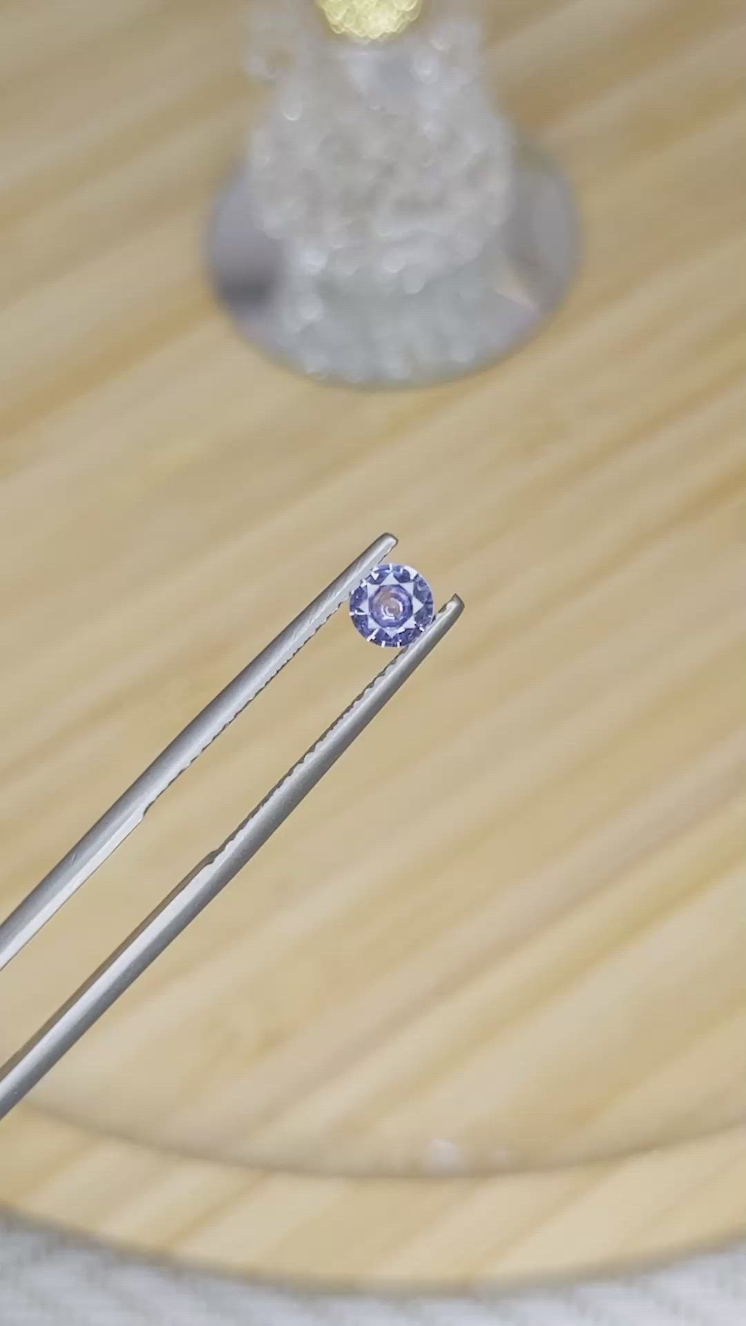 0.40 Ct. Blue Sapphire from Ceylon (Sri Lanka) Size Video