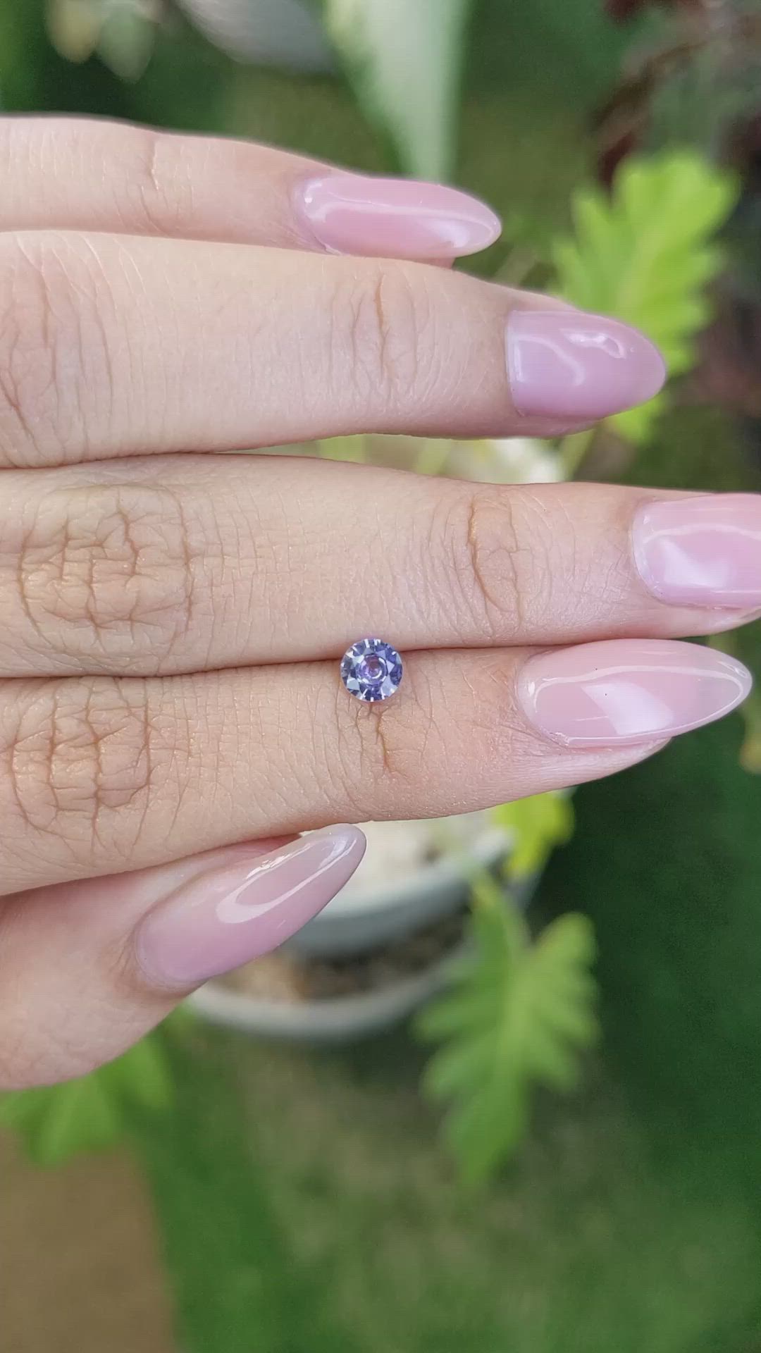 0.40 Ct. Blue Sapphire from Ceylon (Sri Lanka) Size Video