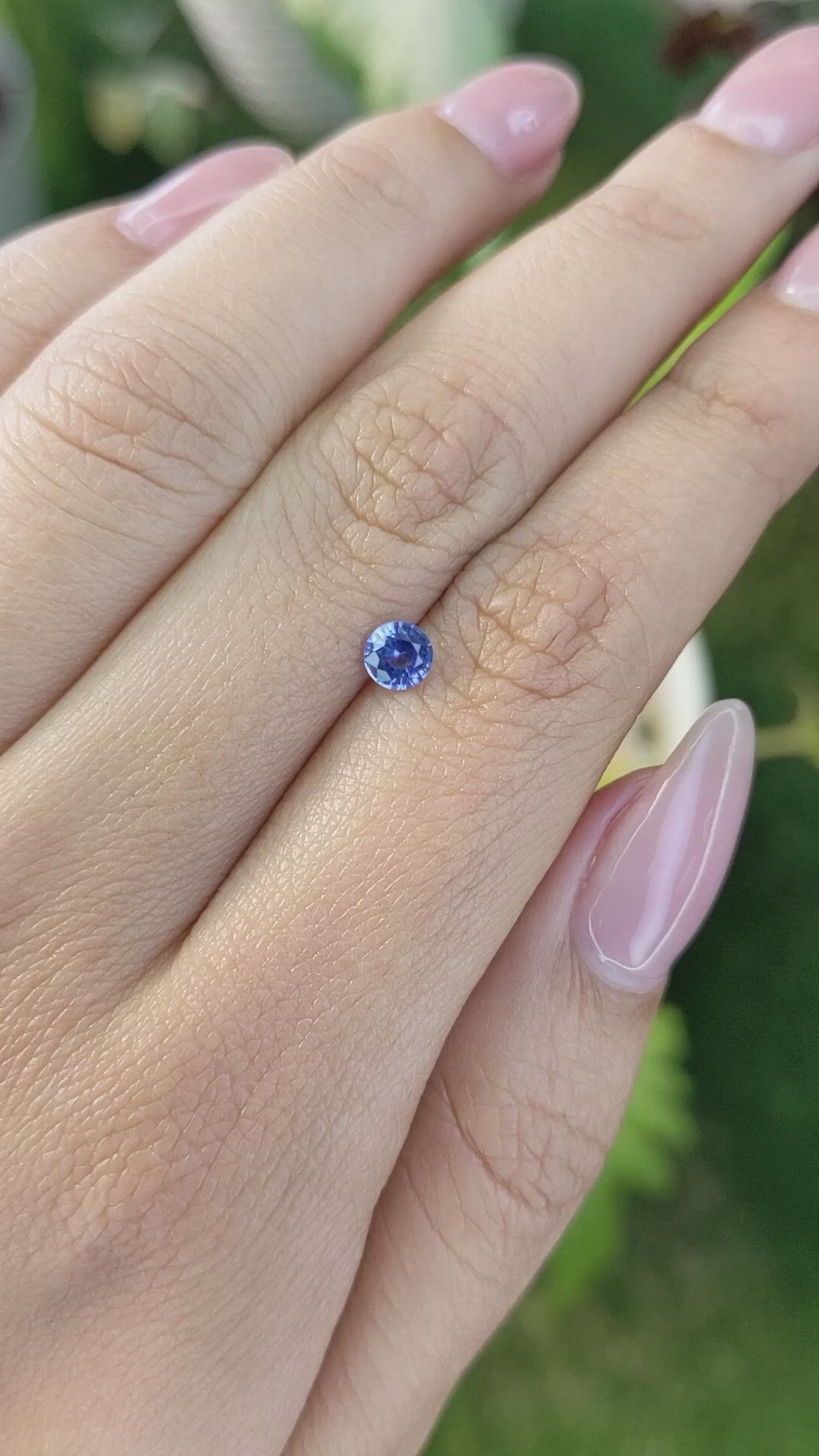 0.44 Ct. Blue Sapphire from Ceylon (Sri Lanka) Size Video