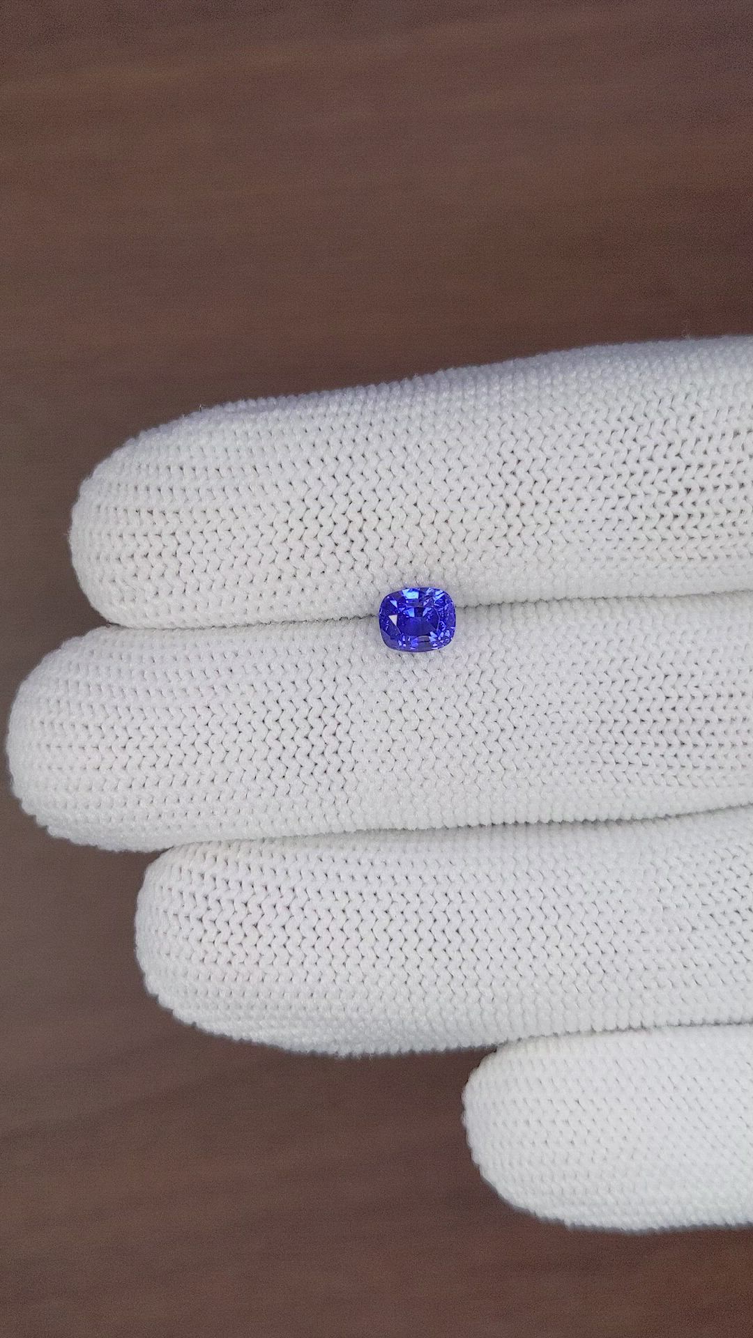 1.22 Ct. Blue Sapphire from Ceylon (Sri Lanka) Size Video