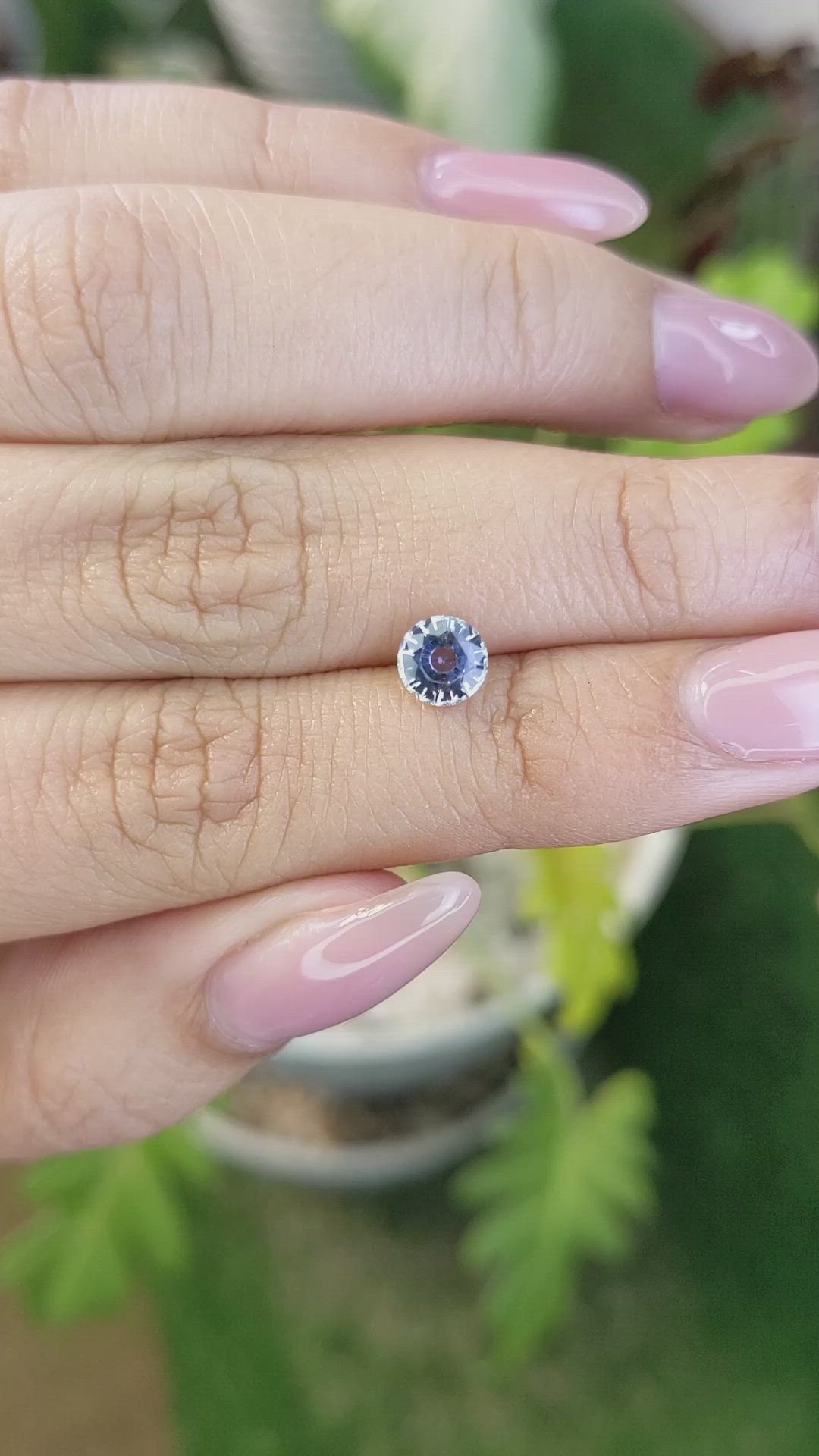 0.82 Ct. Blue Sapphire from Ceylon (Sri Lanka) Size Video