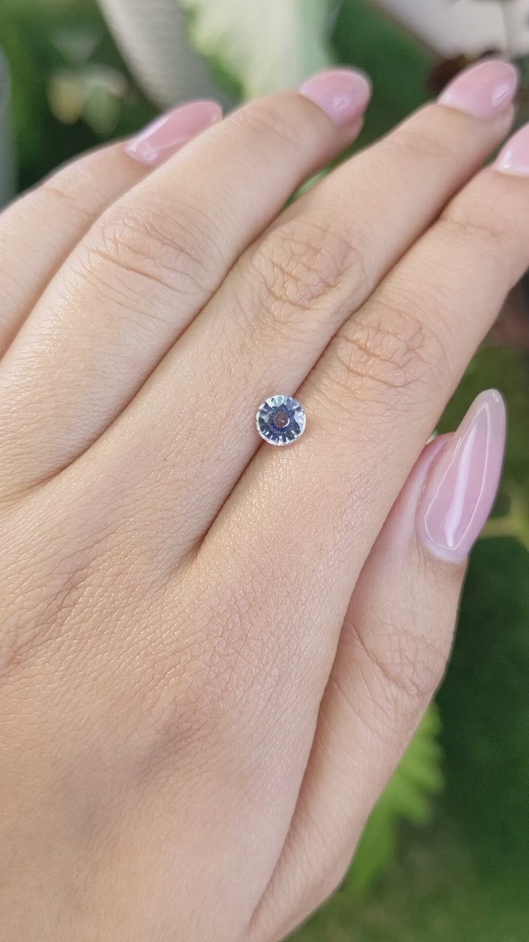 0.82 Ct. Blue Sapphire from Ceylon (Sri Lanka) Size Video